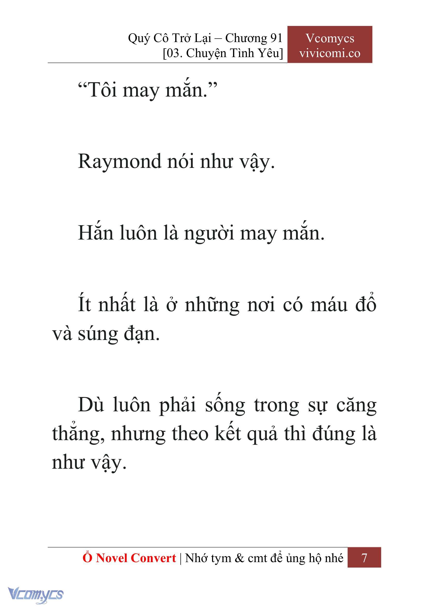 [Novel] Quý Cô Trở Lại Chap 91 - Trang 2