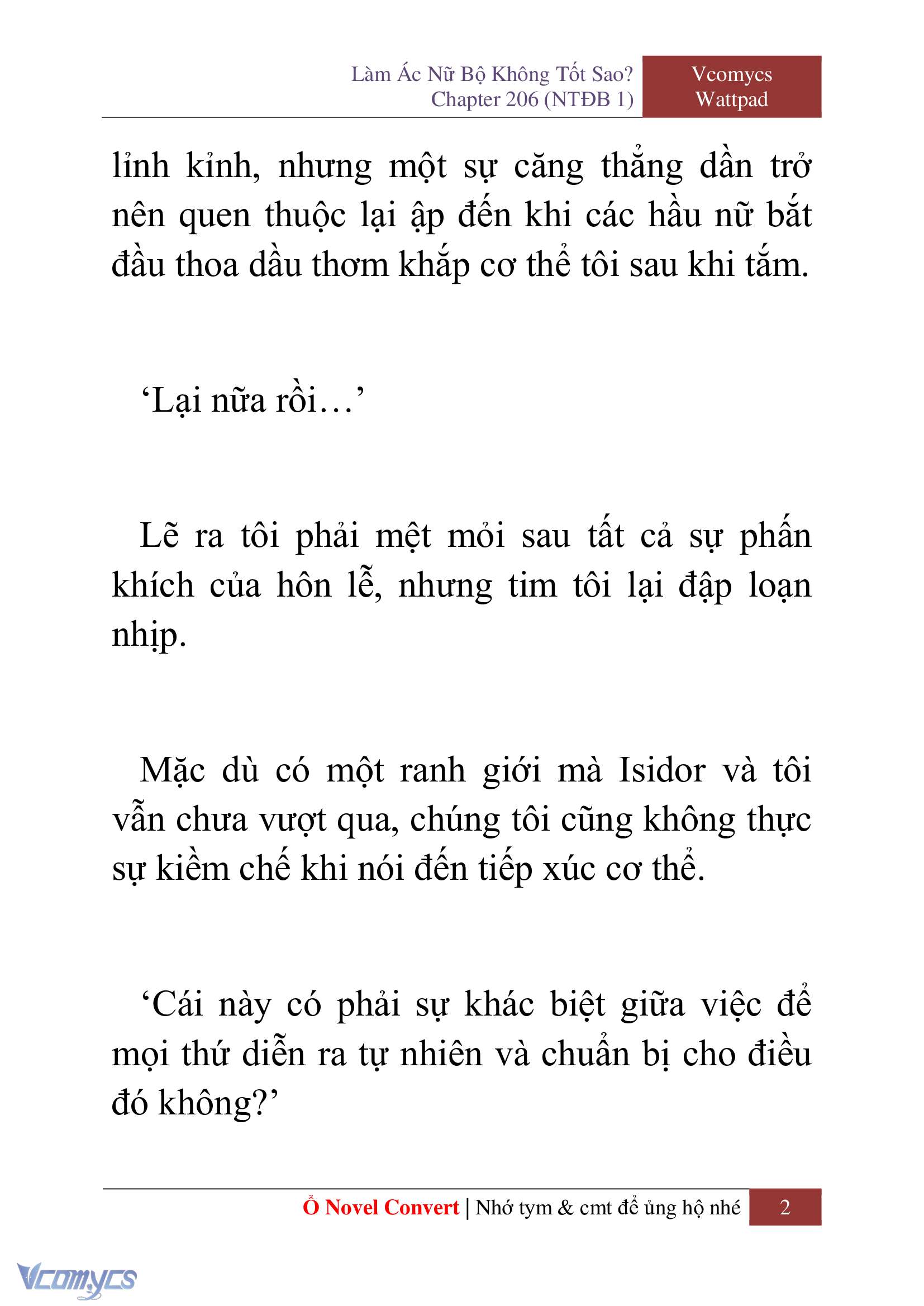 [Novel] Làm Ác Nữ Bộ Không Tốt Sao? Chap 206 - Trang 2