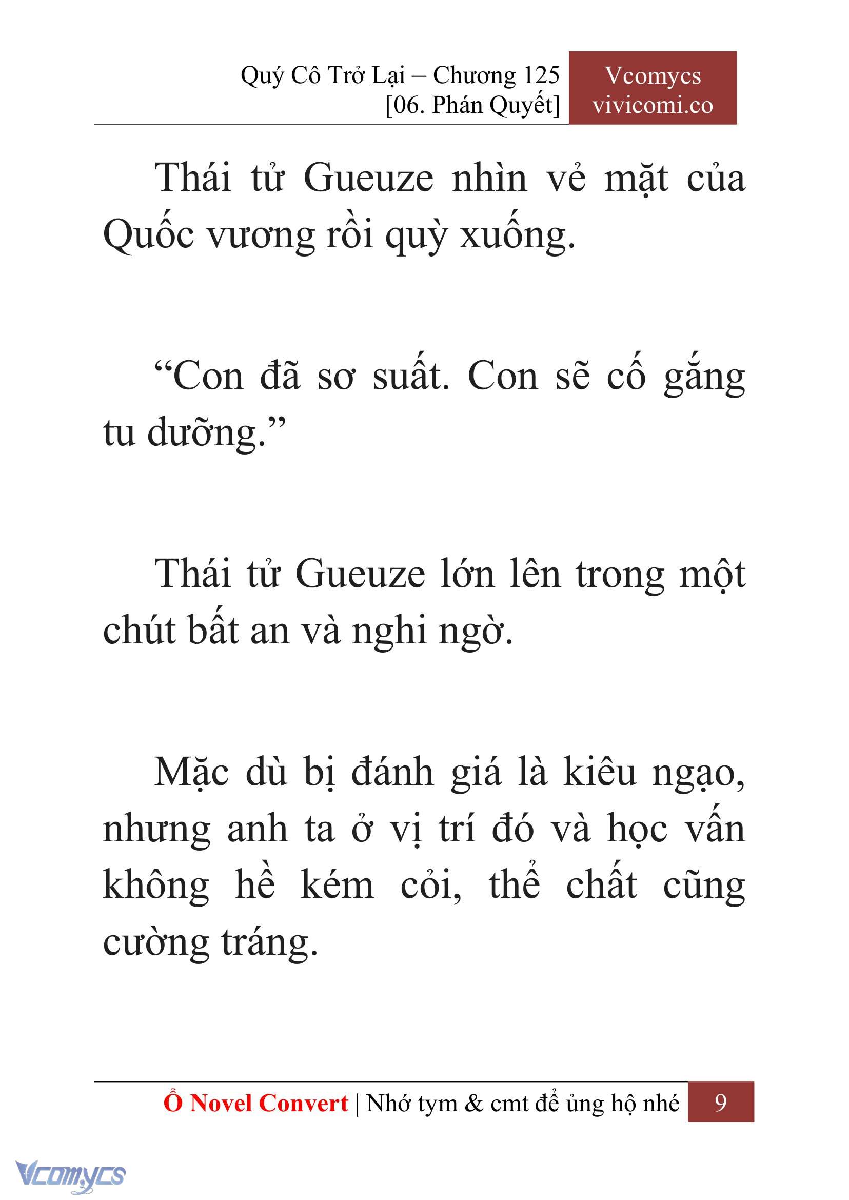 [Novel] Quý Cô Trở Lại Chap 125 - Trang 2