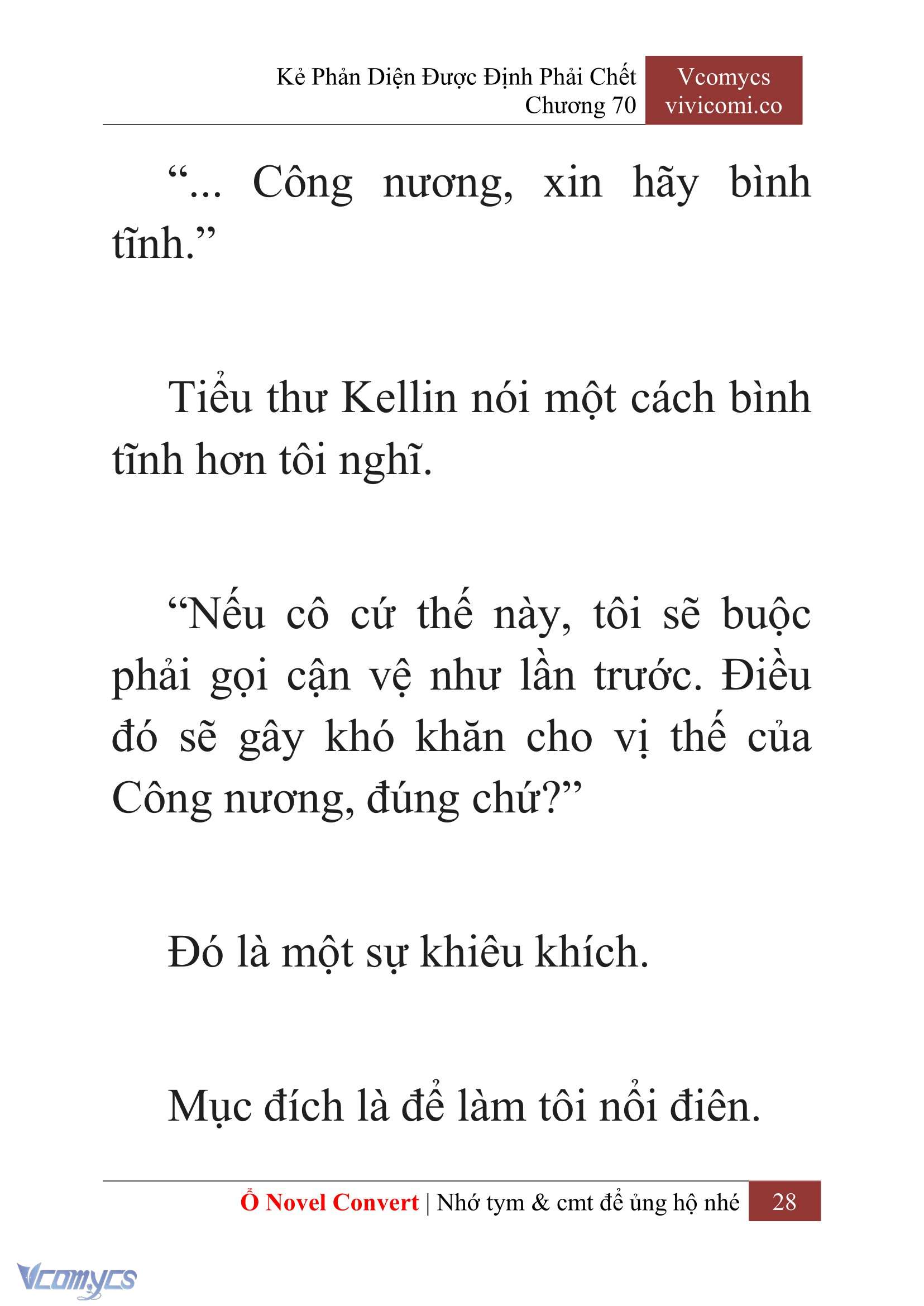 [Novel] Kẻ Phản Diện Được Định Phải Chết Chap 70 - Next Chap 71