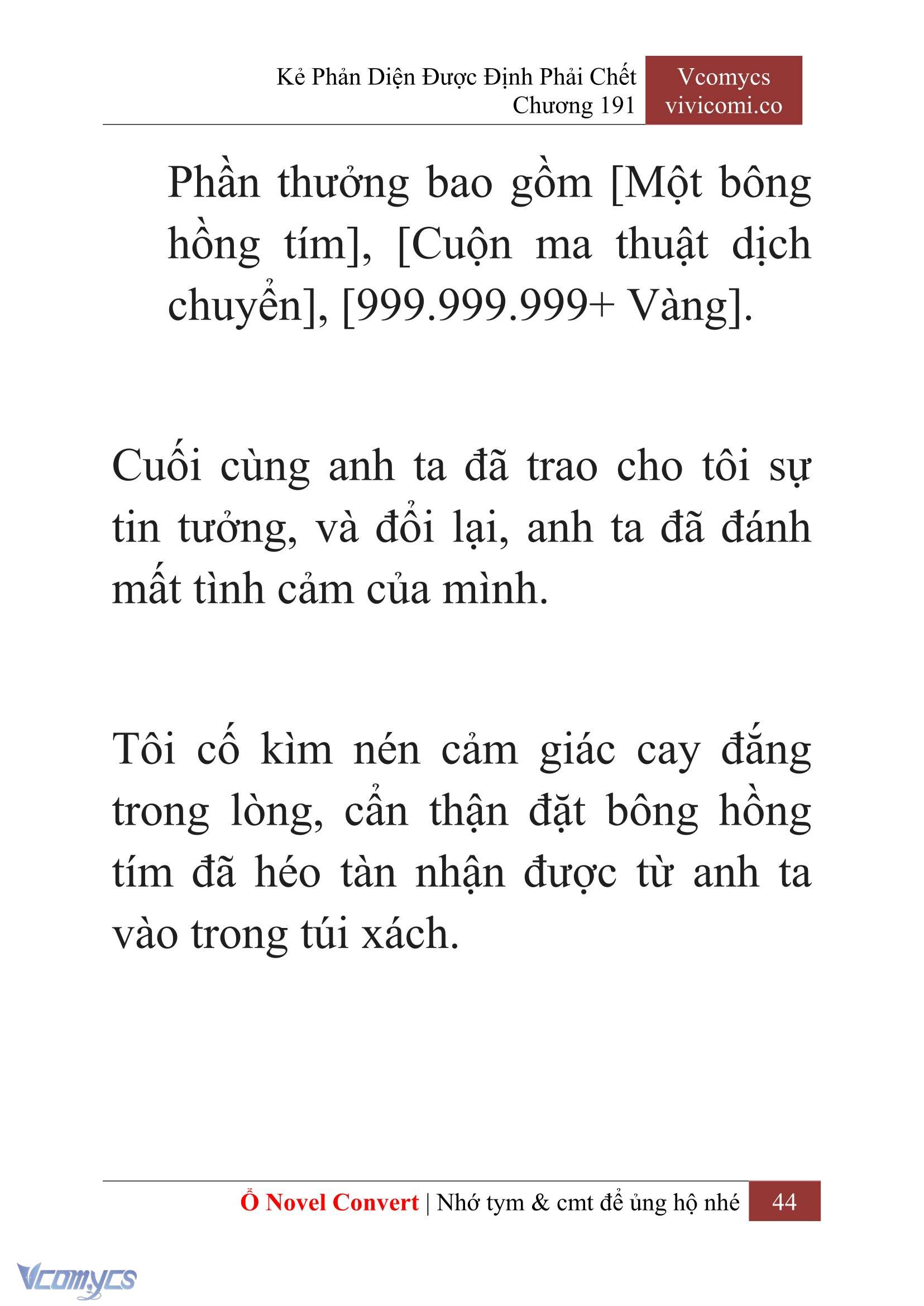 [Novel] Kẻ Phản Diện Được Định Phải Chết Chap 191 - Trang 2