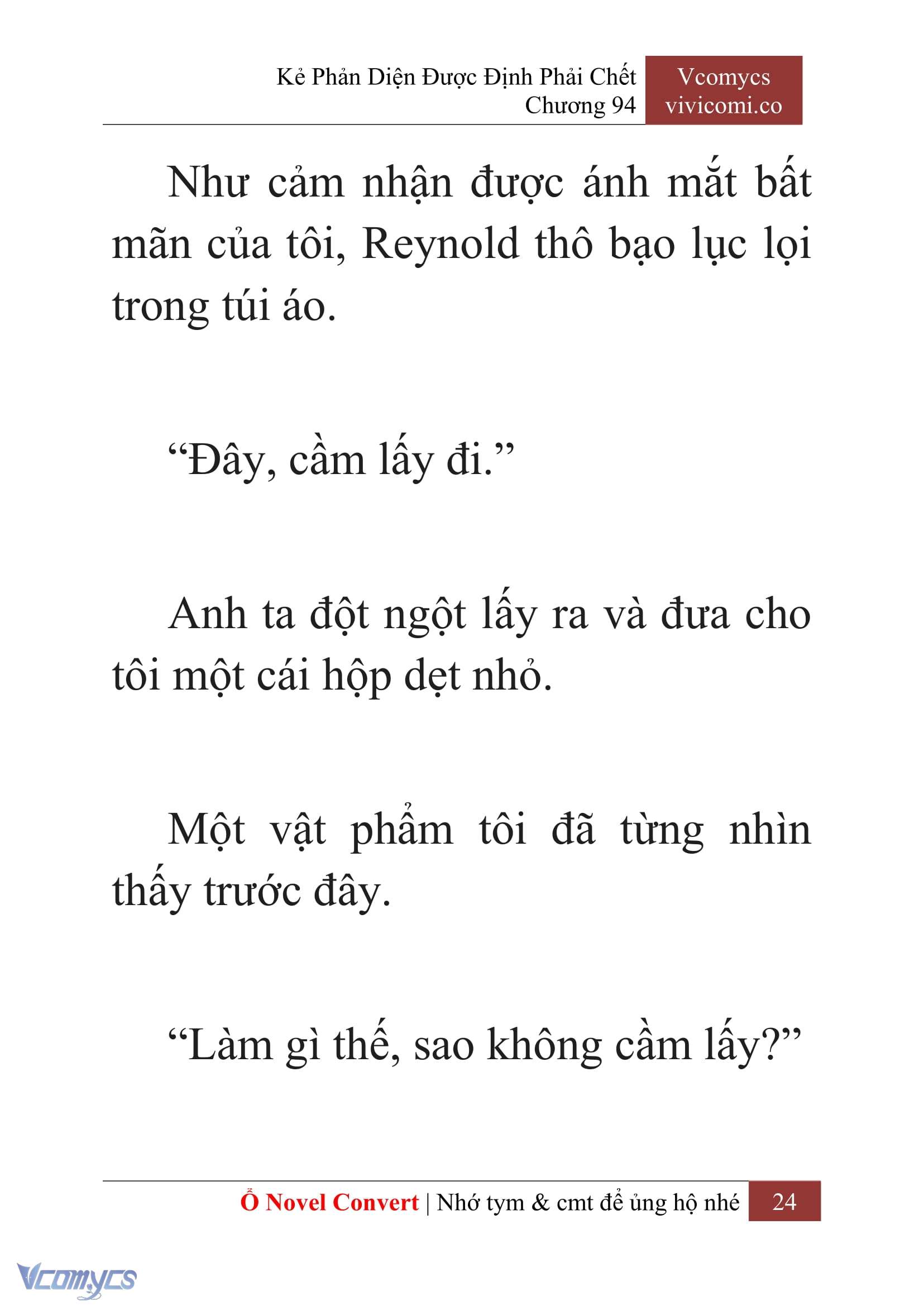 [Novel] Kẻ Phản Diện Được Định Phải Chết Chap 94 - Trang 2