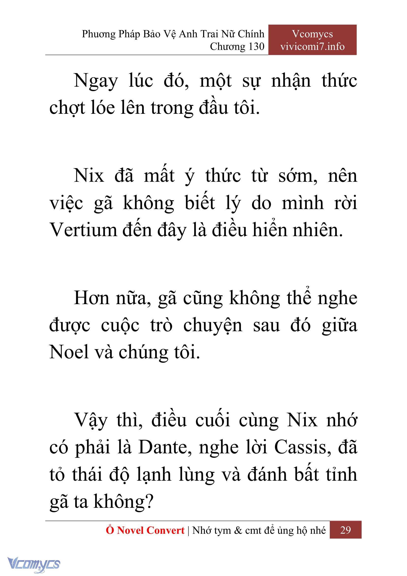 [Novel] Phương Pháp Bảo Vệ Anh Trai Nữ Chính Chap 130 - Next Chap 131