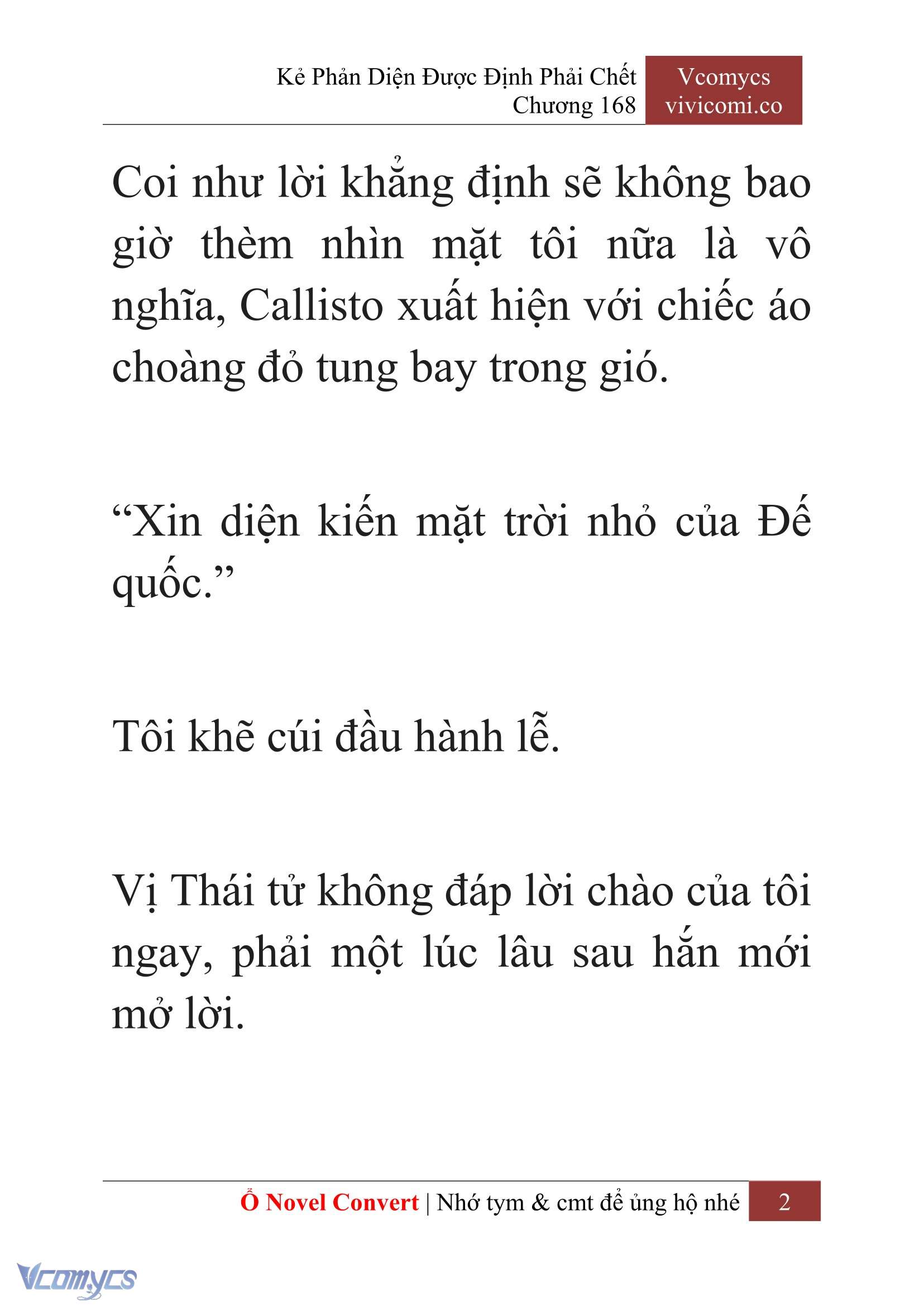 [Novel] Kẻ Phản Diện Được Định Phải Chết Chap 168 - Trang 2