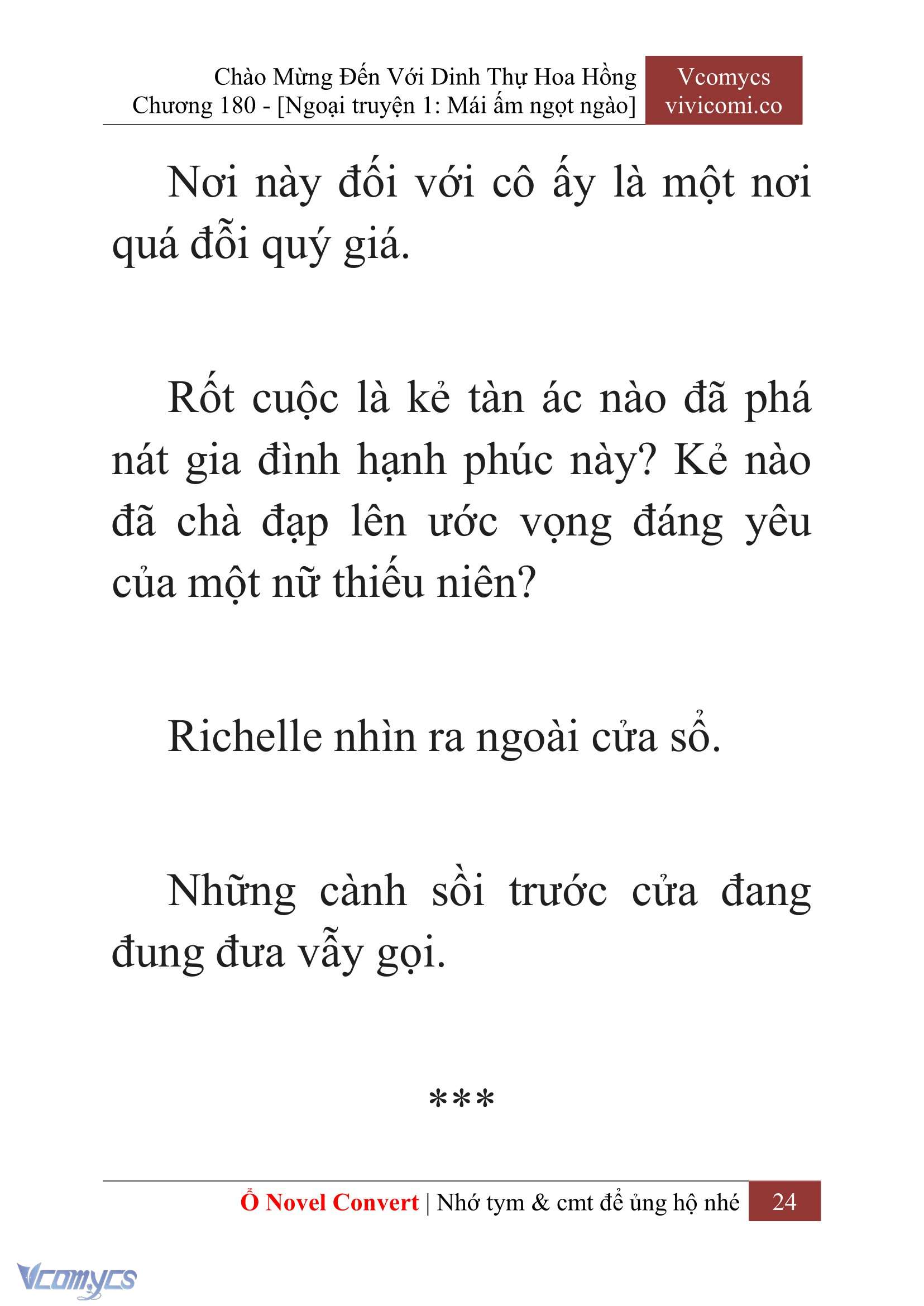 [Novel] Chào Mừng Đến Với Dinh Thự Hoa Hồng Chap 180 - Next Chap 181