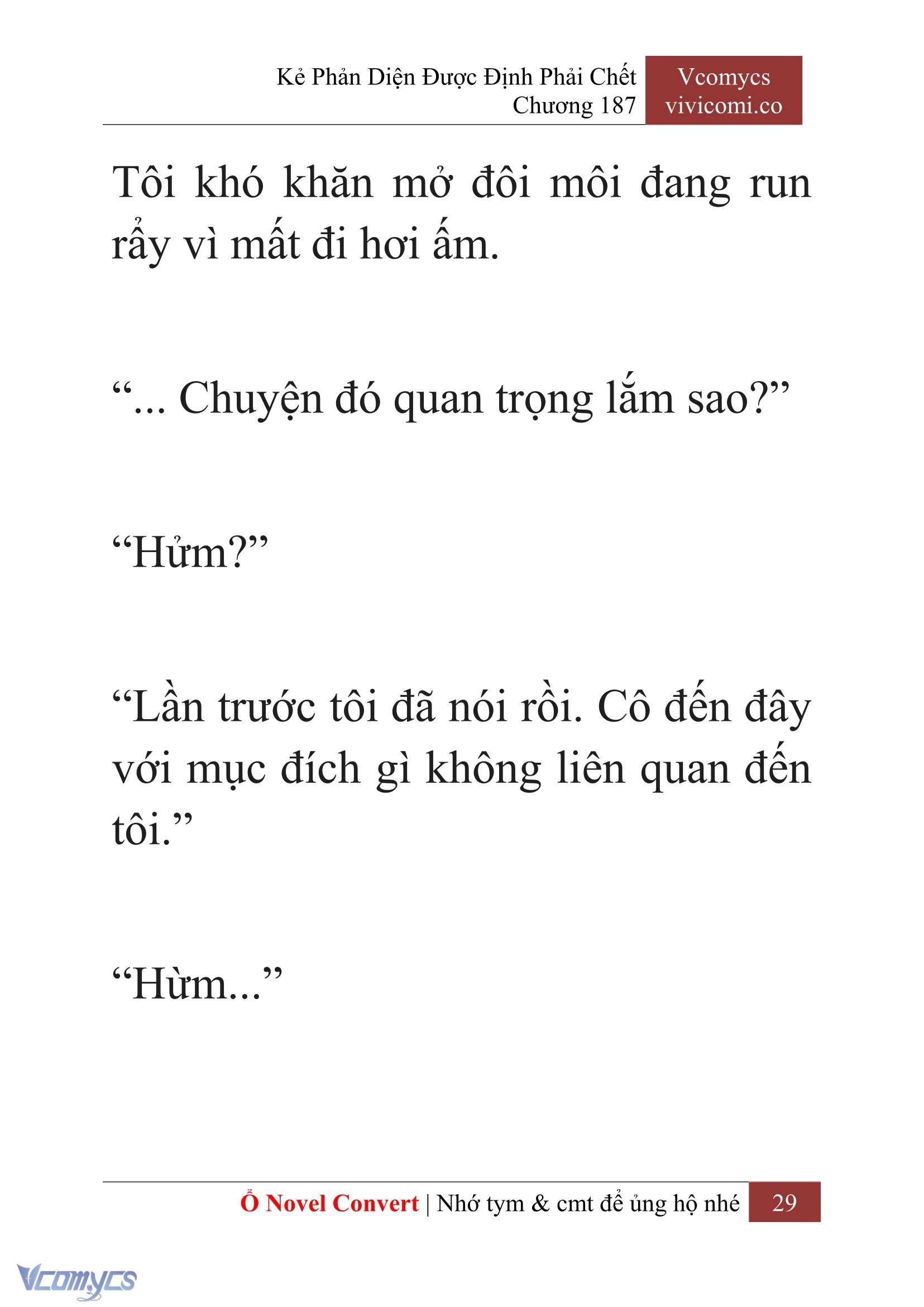 [Novel] Kẻ Phản Diện Được Định Phải Chết Chap 187 - Trang 2