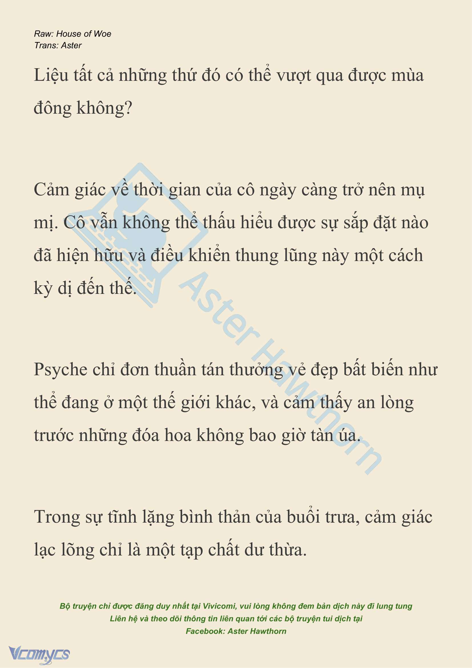 [NOVEL] Dành Cho Các Nữ Thần: Dành cho Psyche Chap 28 - Trang 2