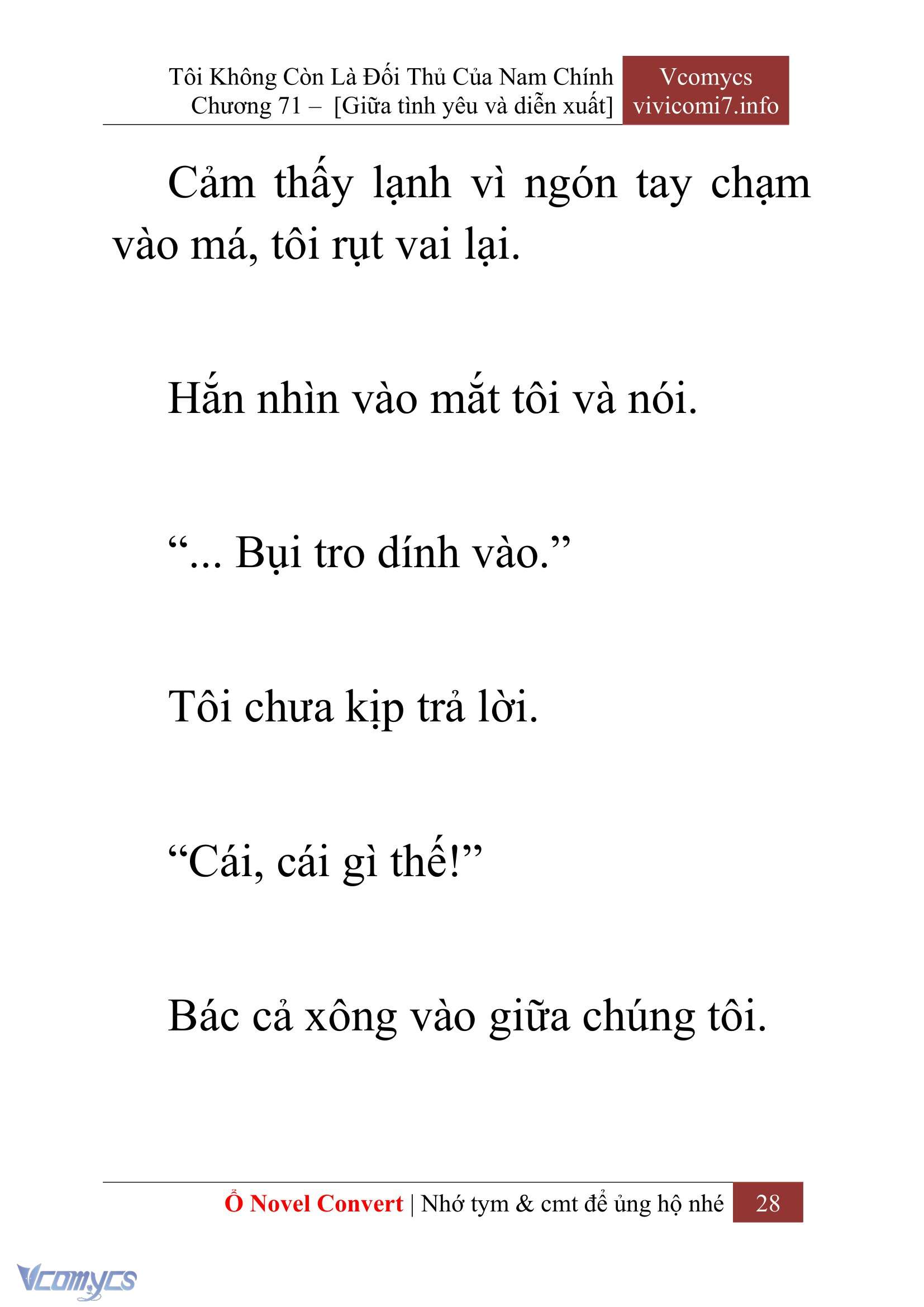 [Novel] Tôi Không Còn Là Đối Thủ Của Nam Chính Chap 71 - Trang 2