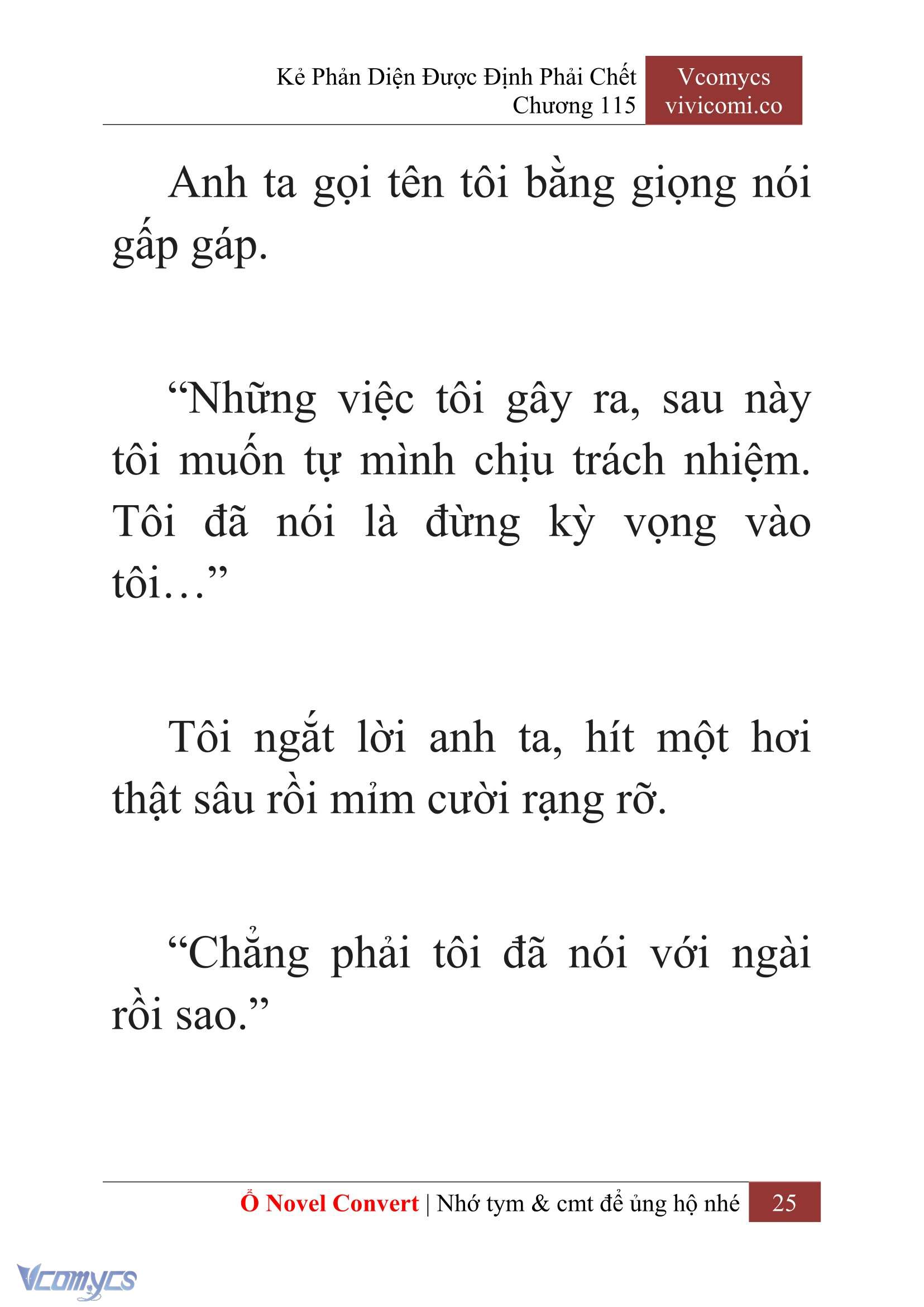 [Novel] Kẻ Phản Diện Được Định Phải Chết Chap 115 - Trang 2