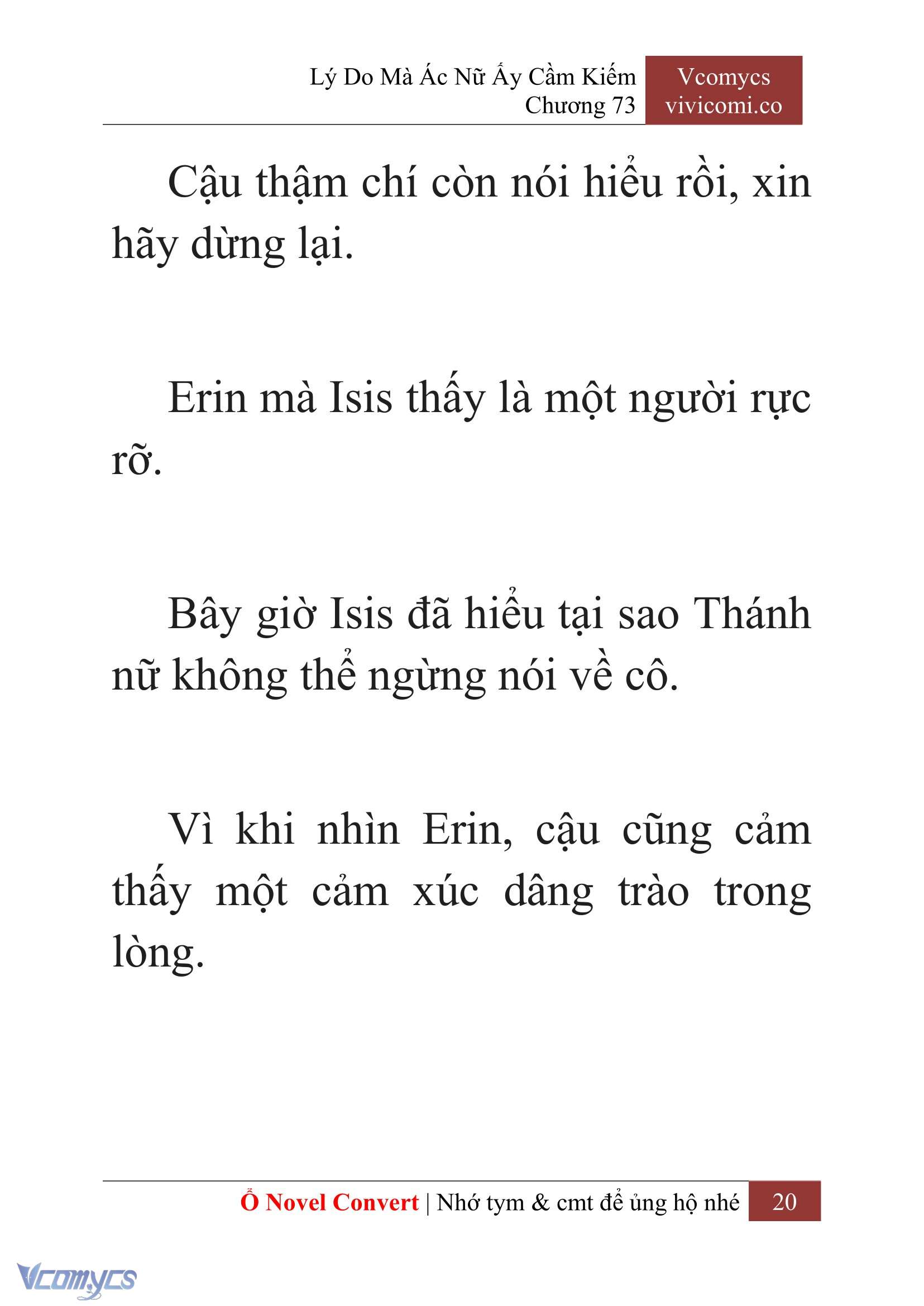 [Novel] Lý Do Mà Ác Nữ Ấy Cầm Kiếm Chap 73 - Next Chap 74