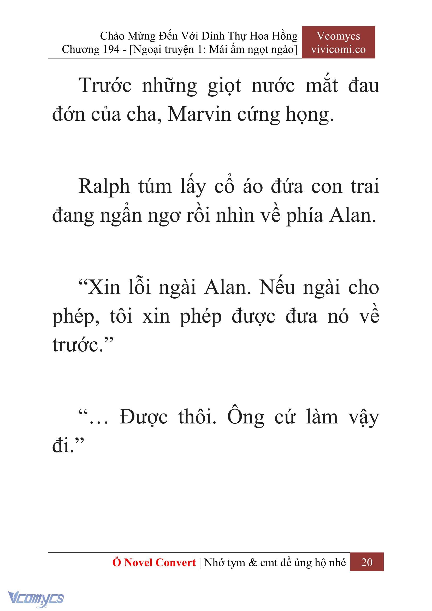 [Novel] Chào Mừng Đến Với Dinh Thự Hoa Hồng Chap 194 - Trang 2