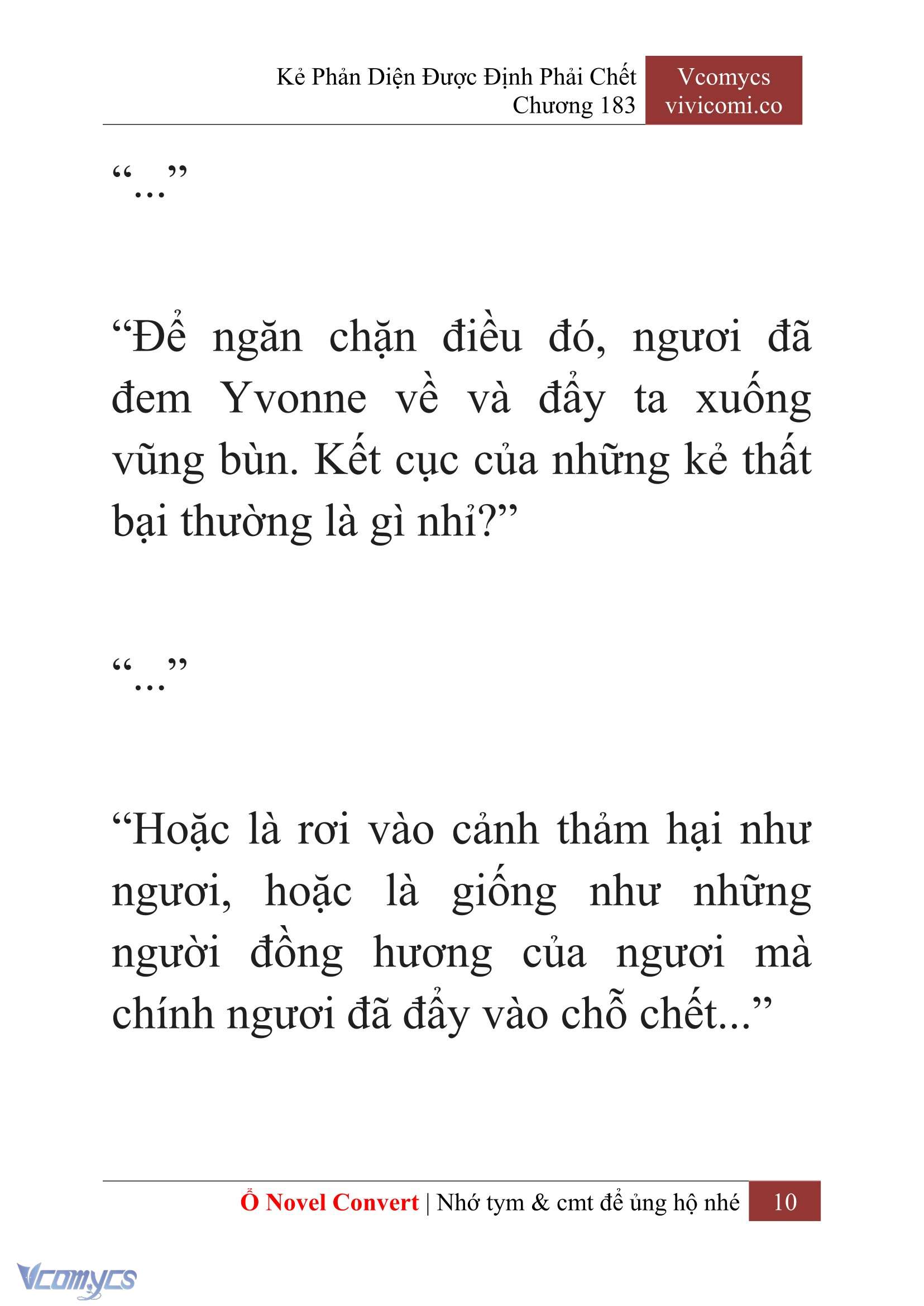 [Novel] Kẻ Phản Diện Được Định Phải Chết Chap 183 - Trang 2