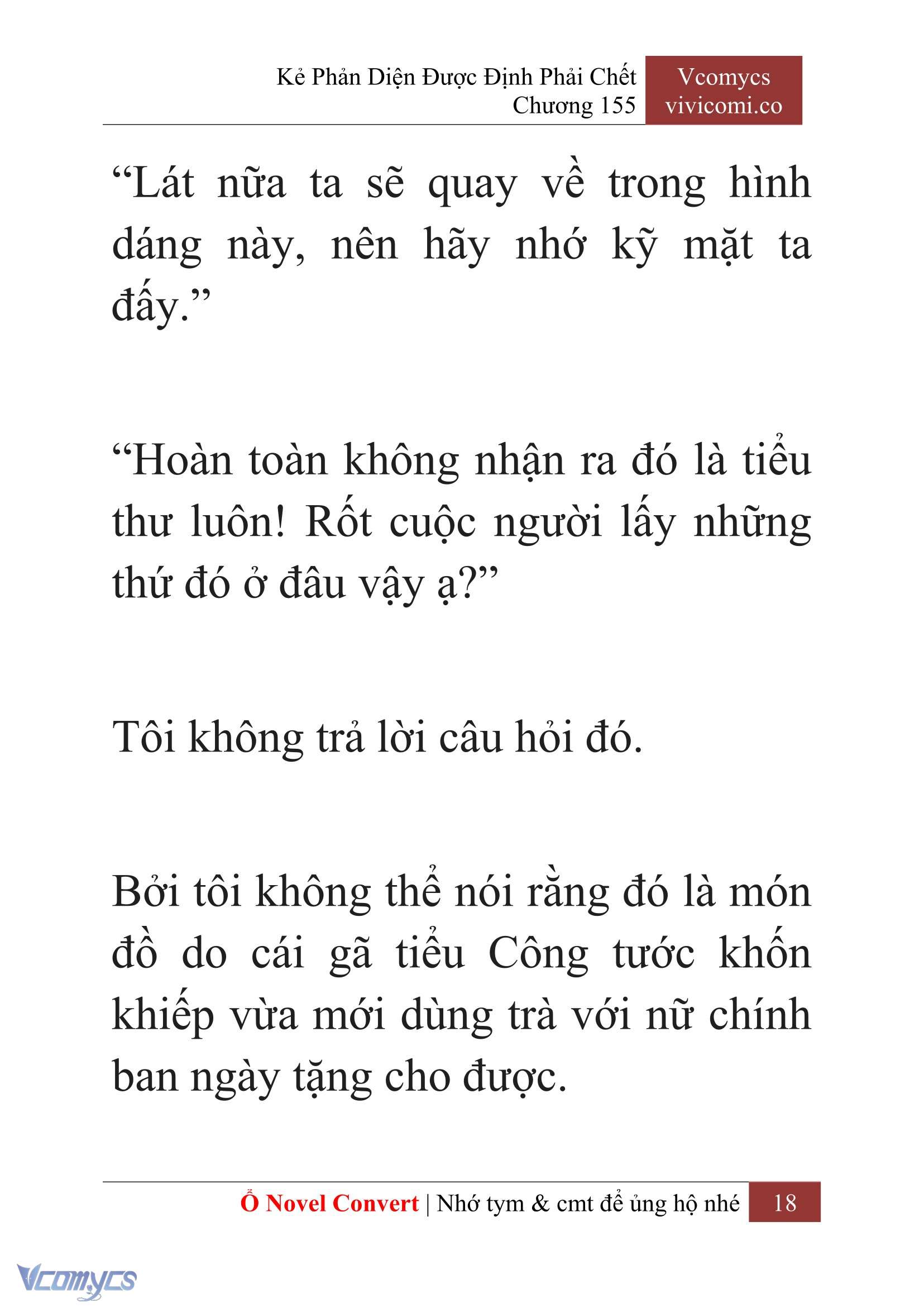 [Novel] Kẻ Phản Diện Được Định Phải Chết Chap 155 - Trang 2