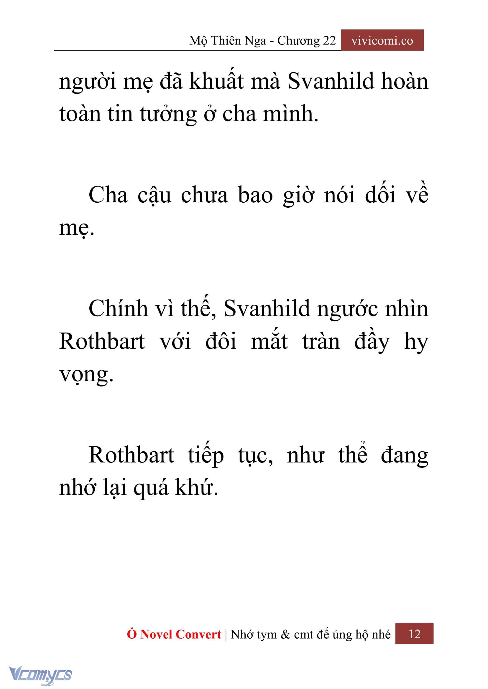 [Novel] Mộ Thiên Nga Chap 22 - Next Chap 23