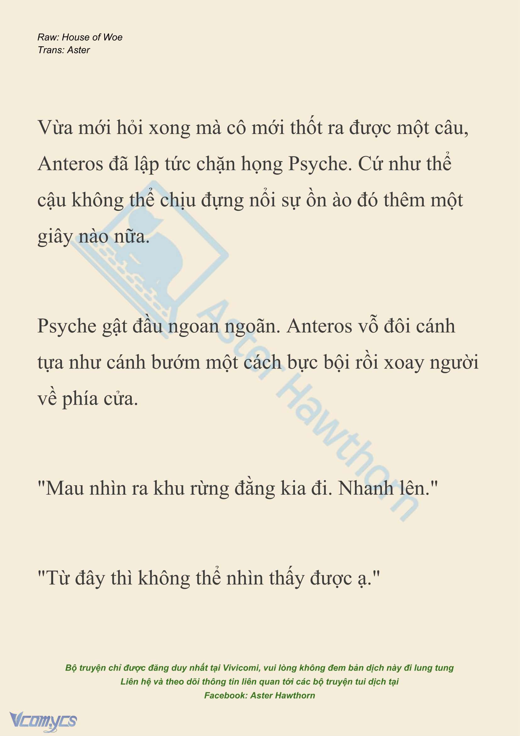 [NOVEL] Dành Cho Các Nữ Thần: Dành cho Psyche Chap 42 - Trang 2