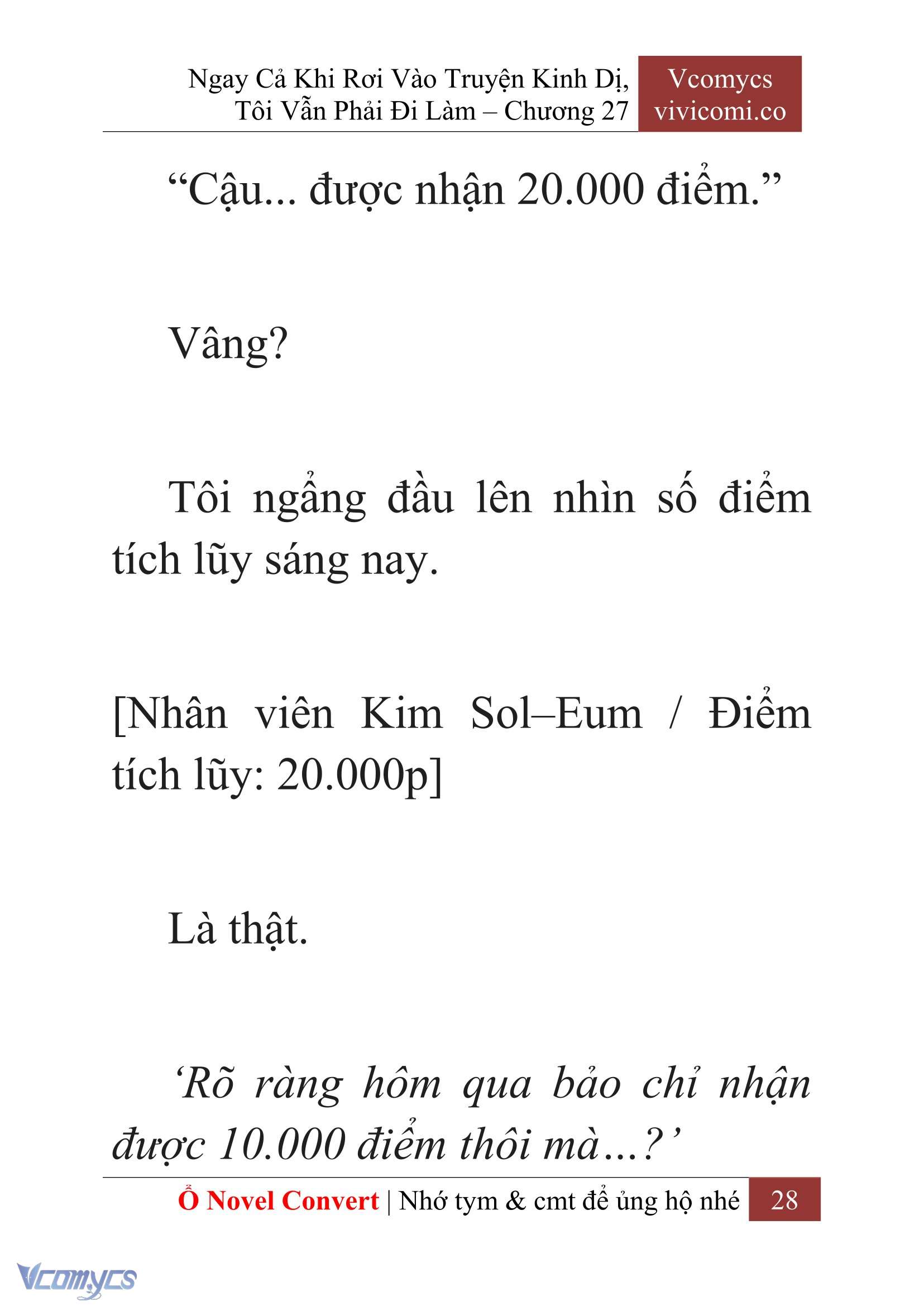 [Novel] Ngay Cả Khi Rơi Vào Truyện Kinh Dị, Tôi Vẫn Phải Đi Làm Chap 27 - Trang 2