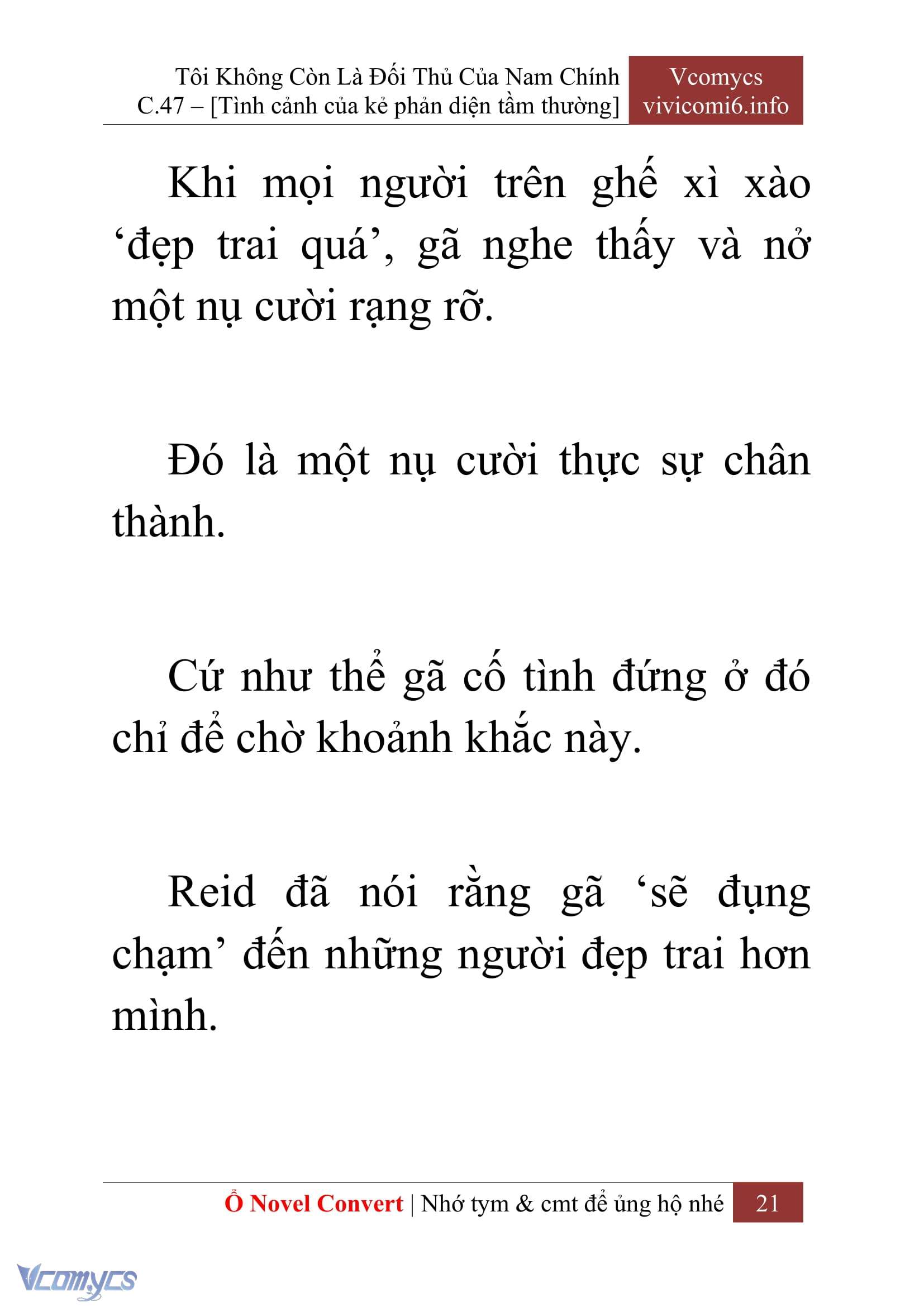 [Novel] Tôi Không Còn Là Đối Thủ Của Nam Chính Chap 47 - Trang 2