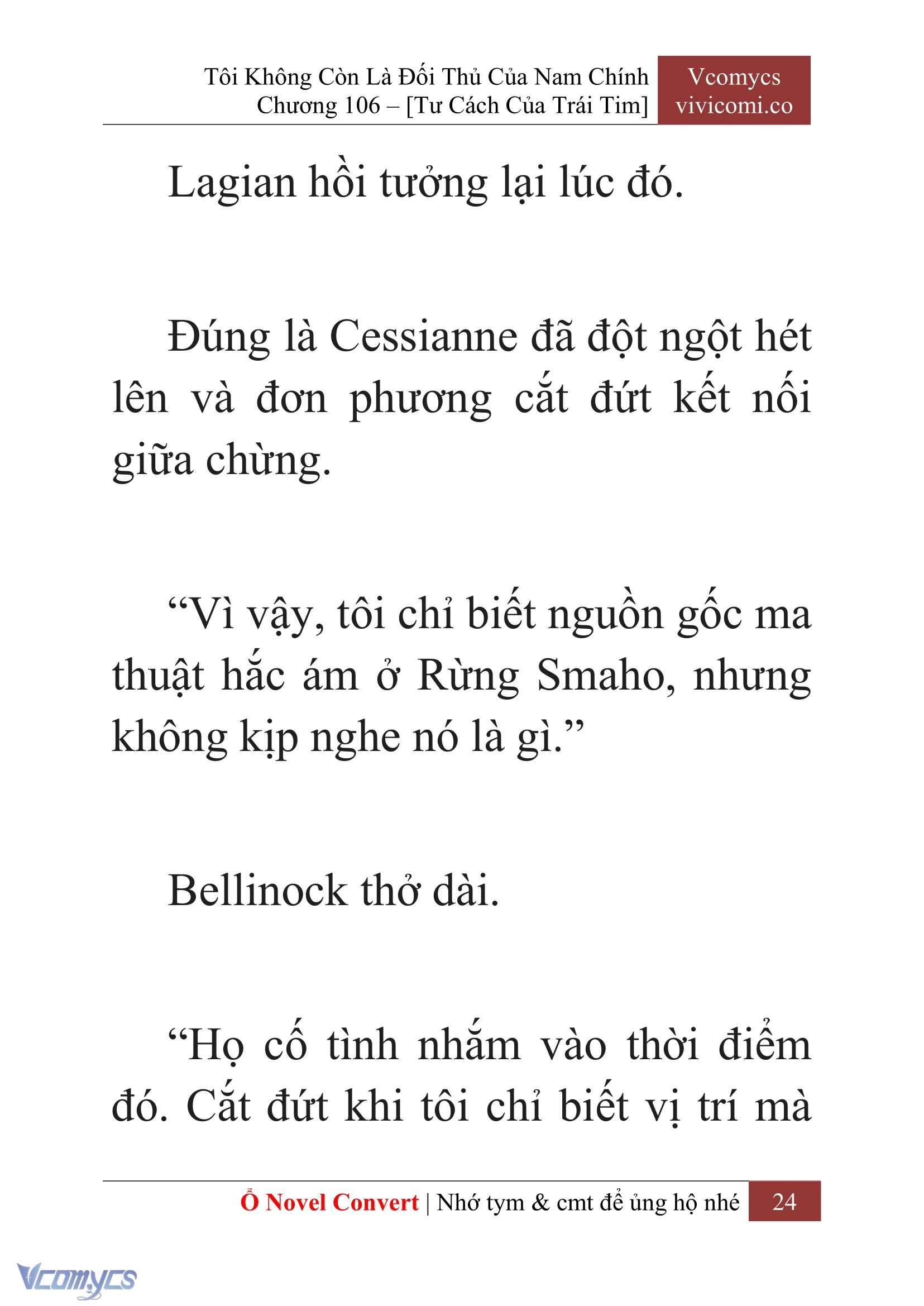 [Novel] Tôi Không Còn Là Đối Thủ Của Nam Chính Chap 106 - Trang 2