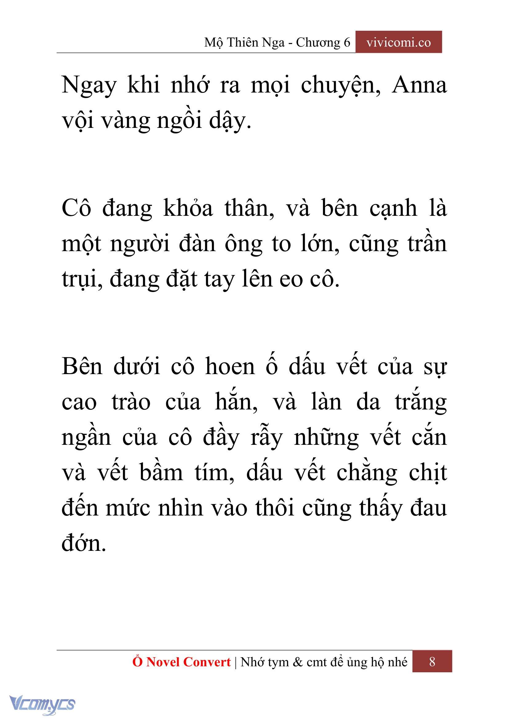 [Novel] Mộ Thiên Nga Chap 6 - Trang 2