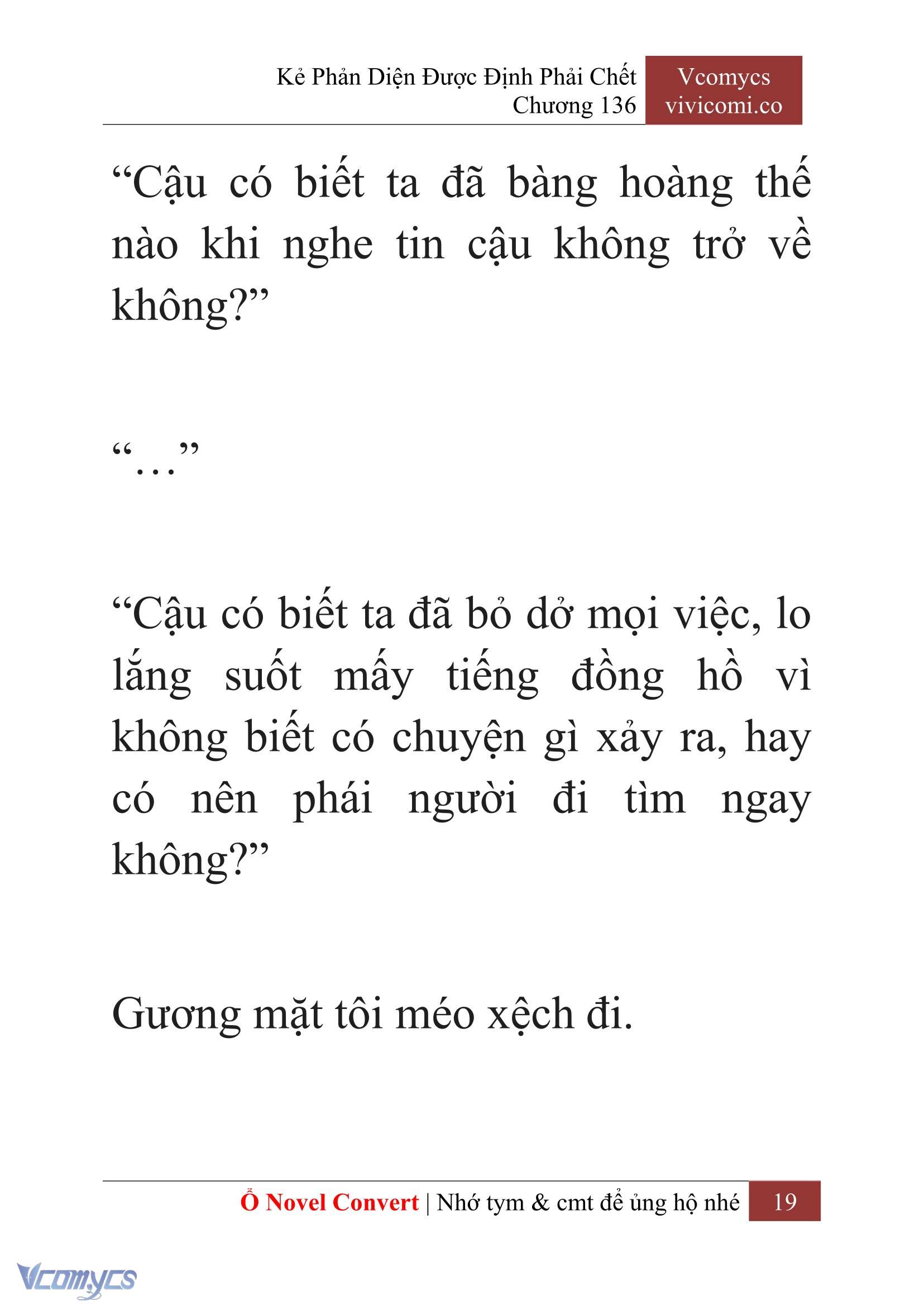 [Novel] Kẻ Phản Diện Được Định Phải Chết Chap 136 - Trang 2