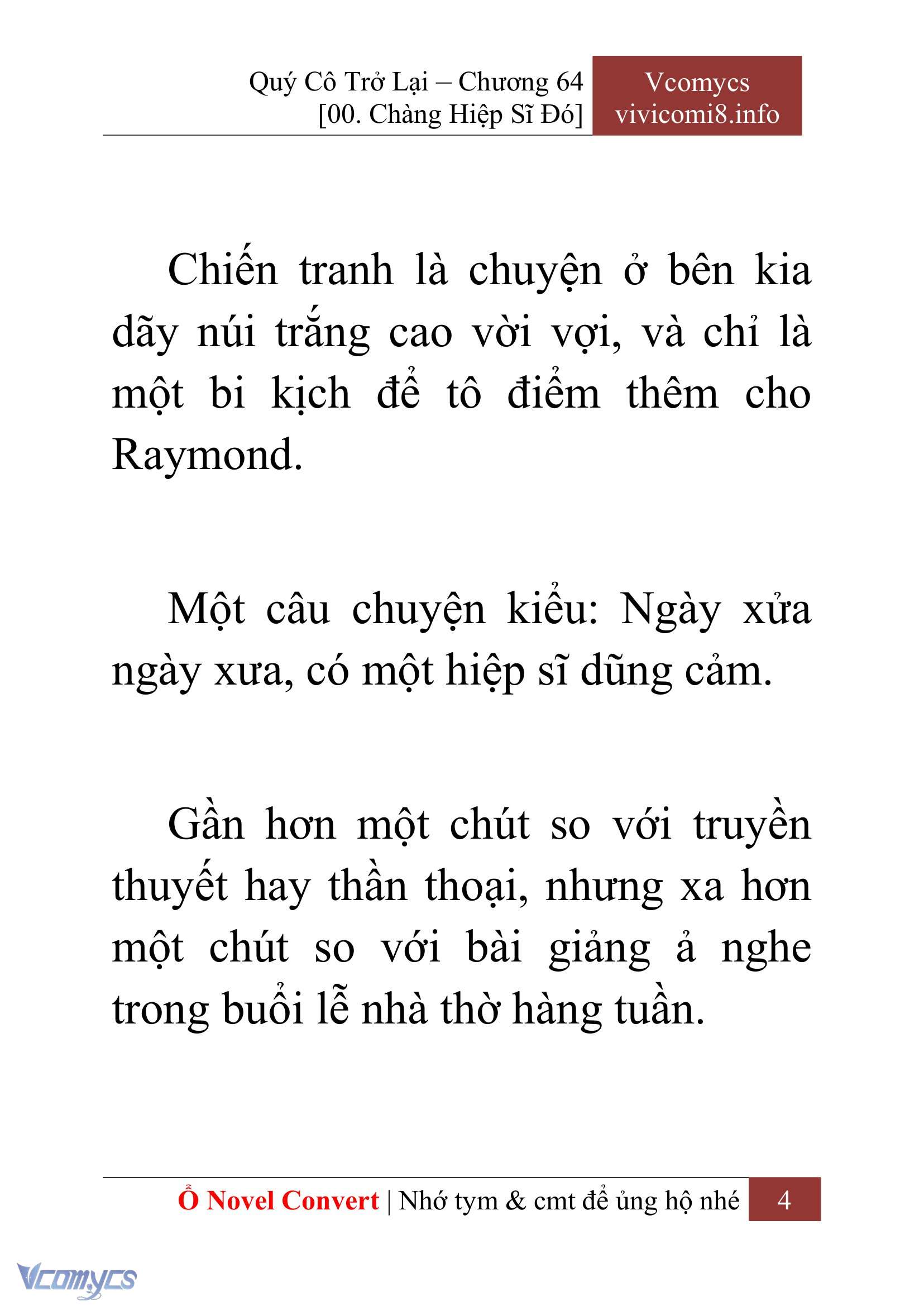 [Novel] Quý Cô Trở Lại Chap 64 - Trang 2