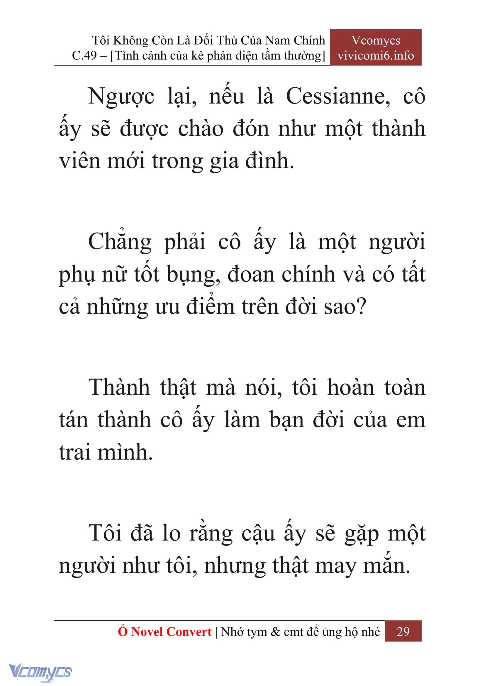 [Novel] Tôi Không Còn Là Đối Thủ Của Nam Chính Chap 49 - Trang 2