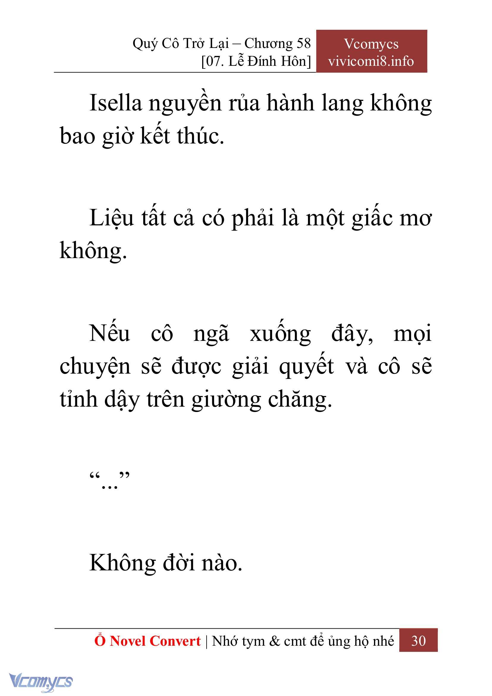 [Novel] Quý Cô Trở Lại Chap 58 - Trang 2