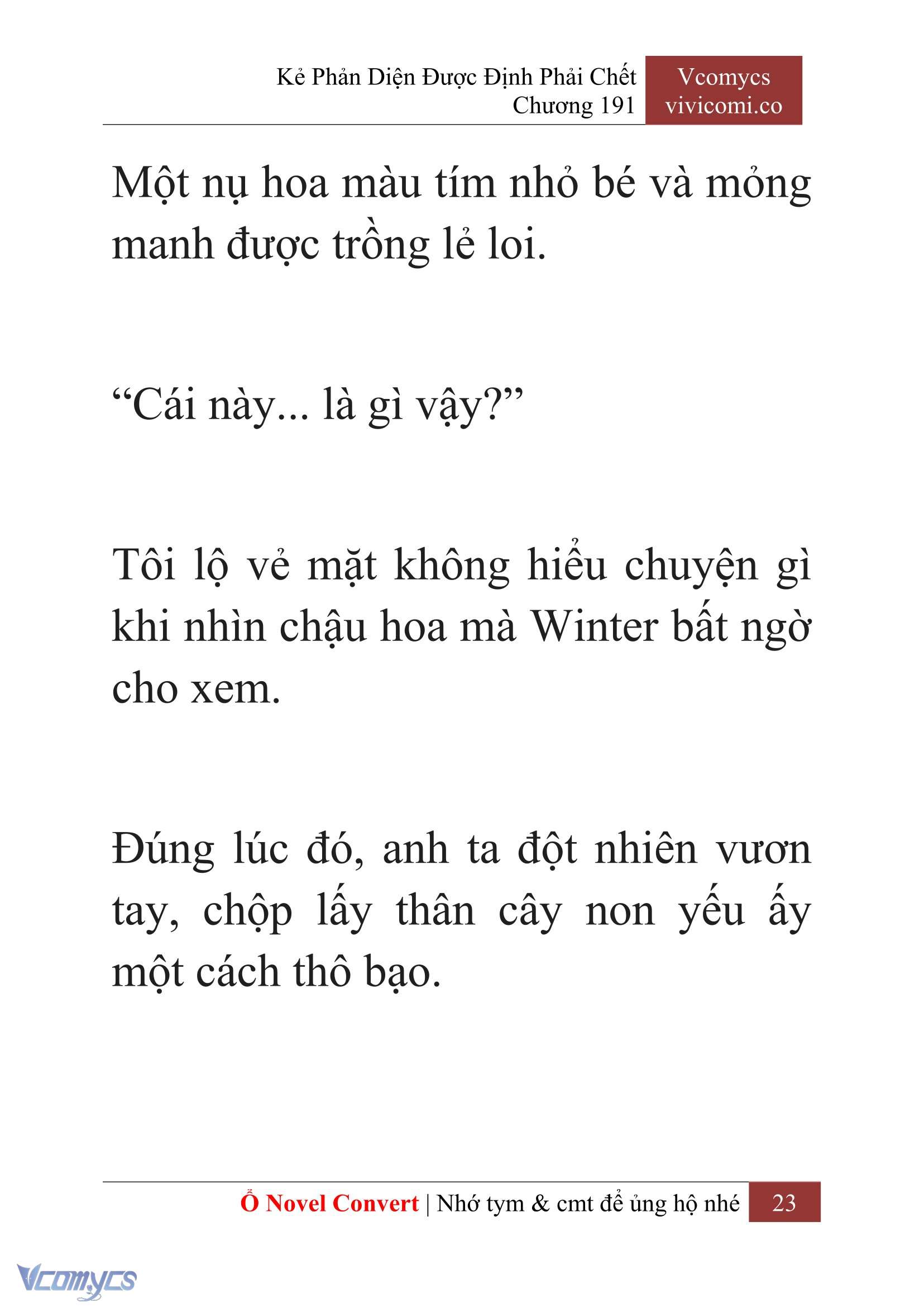 [Novel] Kẻ Phản Diện Được Định Phải Chết Chap 191 - Trang 2