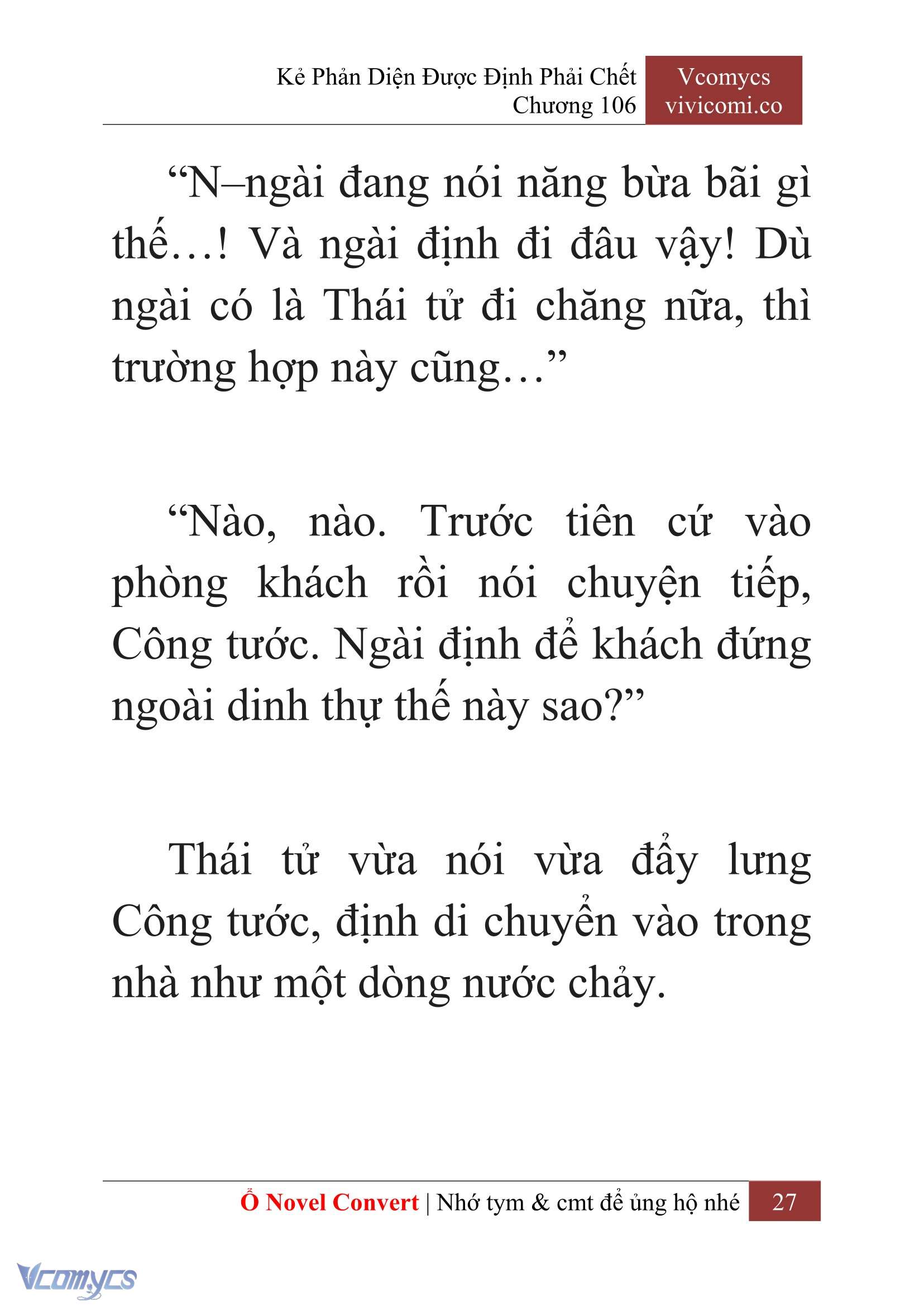 [Novel] Kẻ Phản Diện Được Định Phải Chết Chap 106 - Next Chap 107