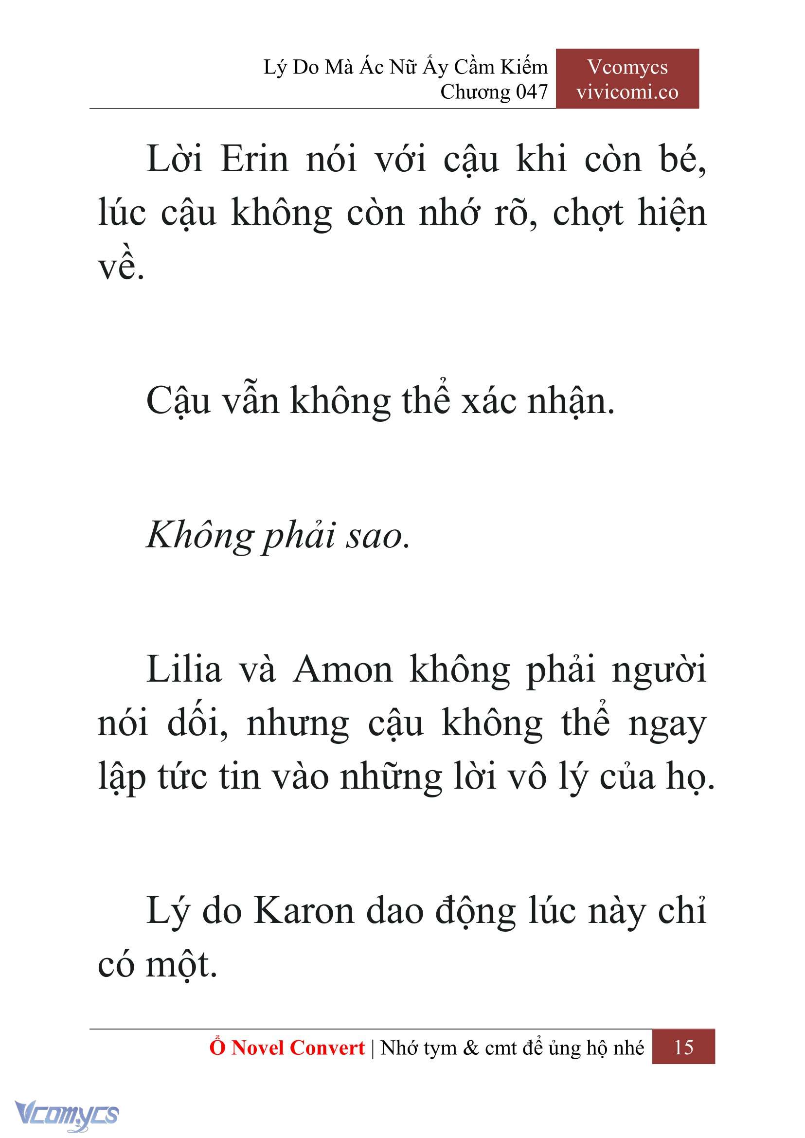 [Novel] Lý Do Mà Ác Nữ Ấy Cầm Kiếm Chap 47 - Trang 2
