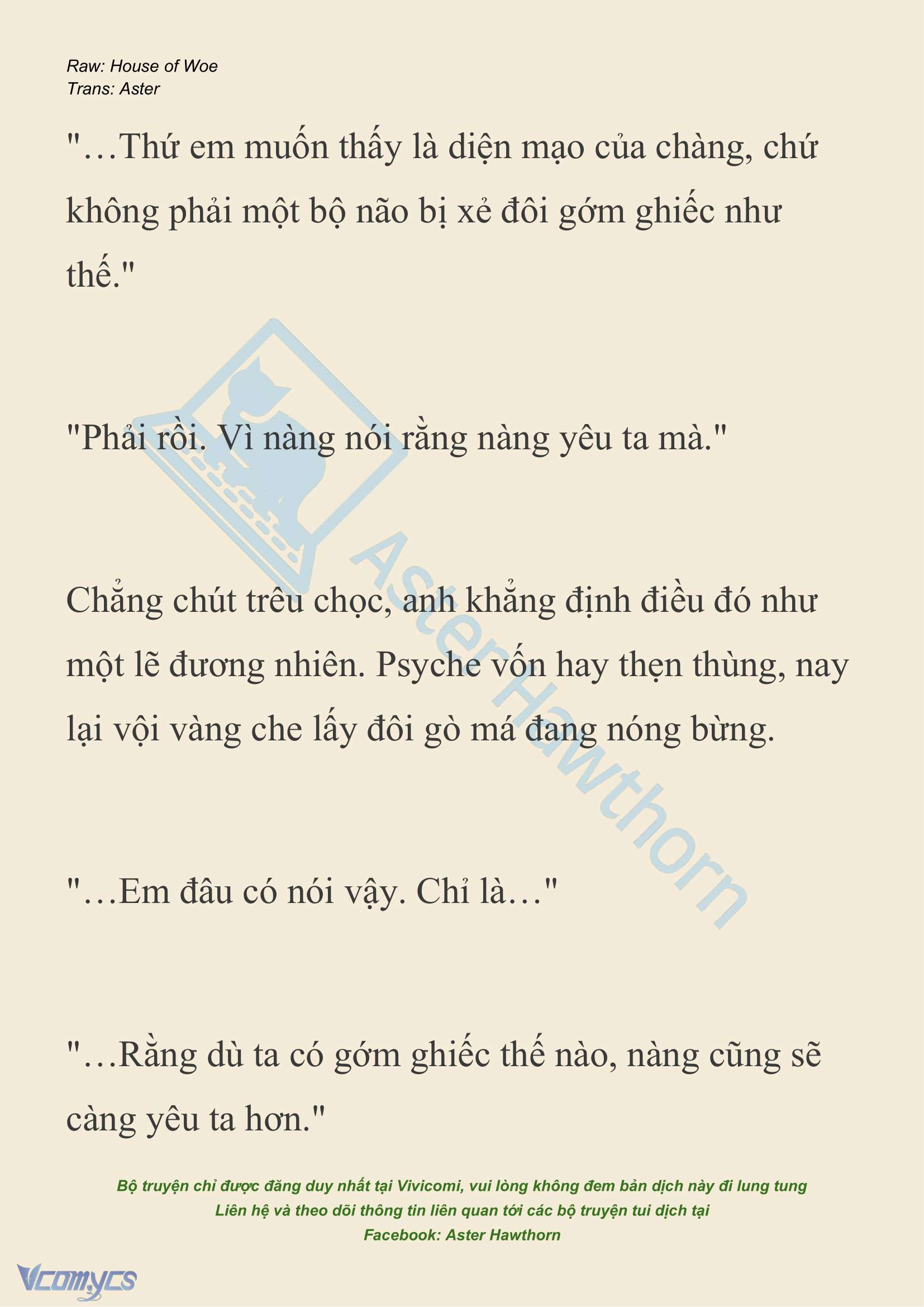 [NOVEL] Dành Cho Các Nữ Thần: Dành cho Psyche Chap 27 - Trang 2
