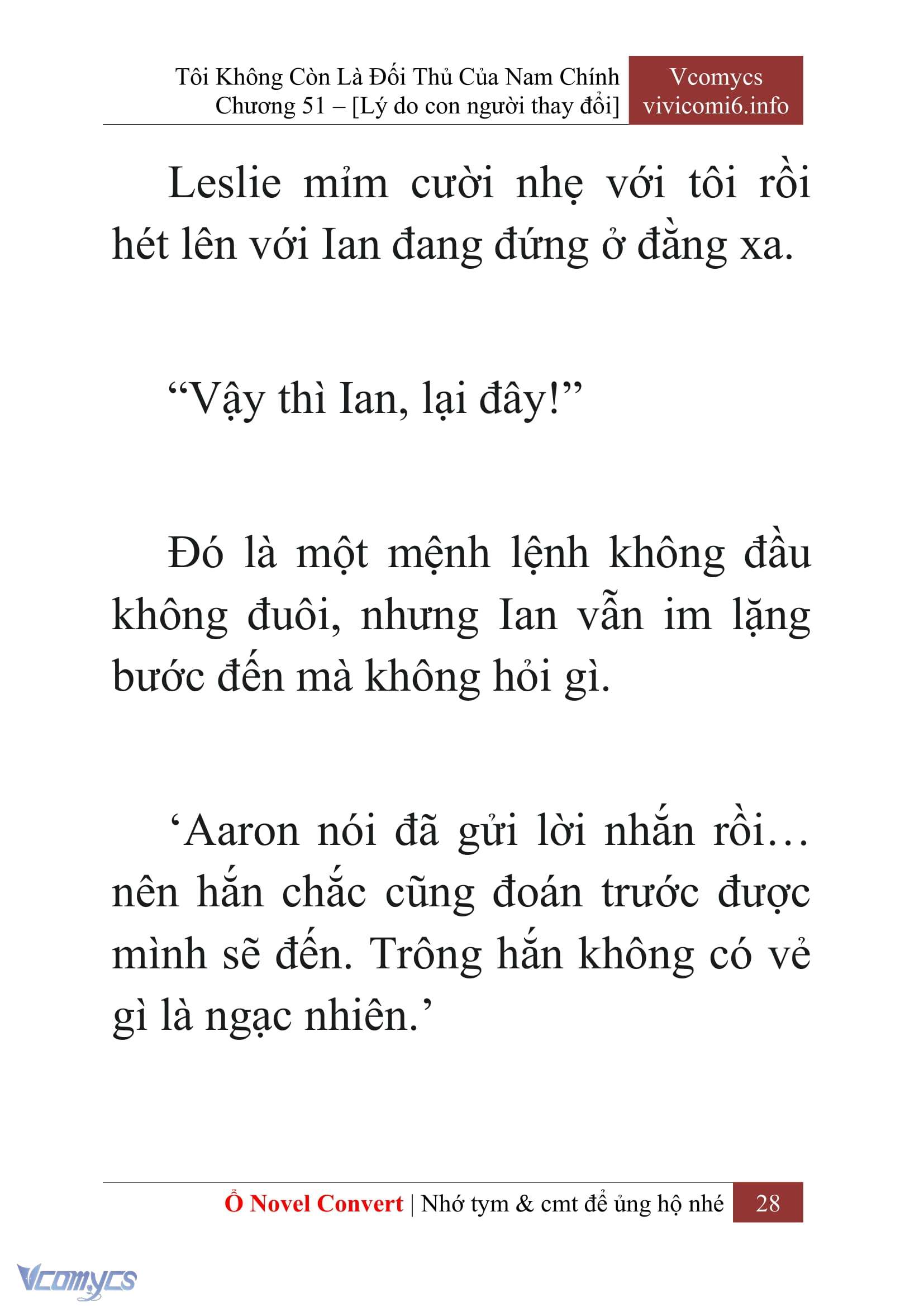 [Novel] Tôi Không Còn Là Đối Thủ Của Nam Chính Chap 51 - Trang 2