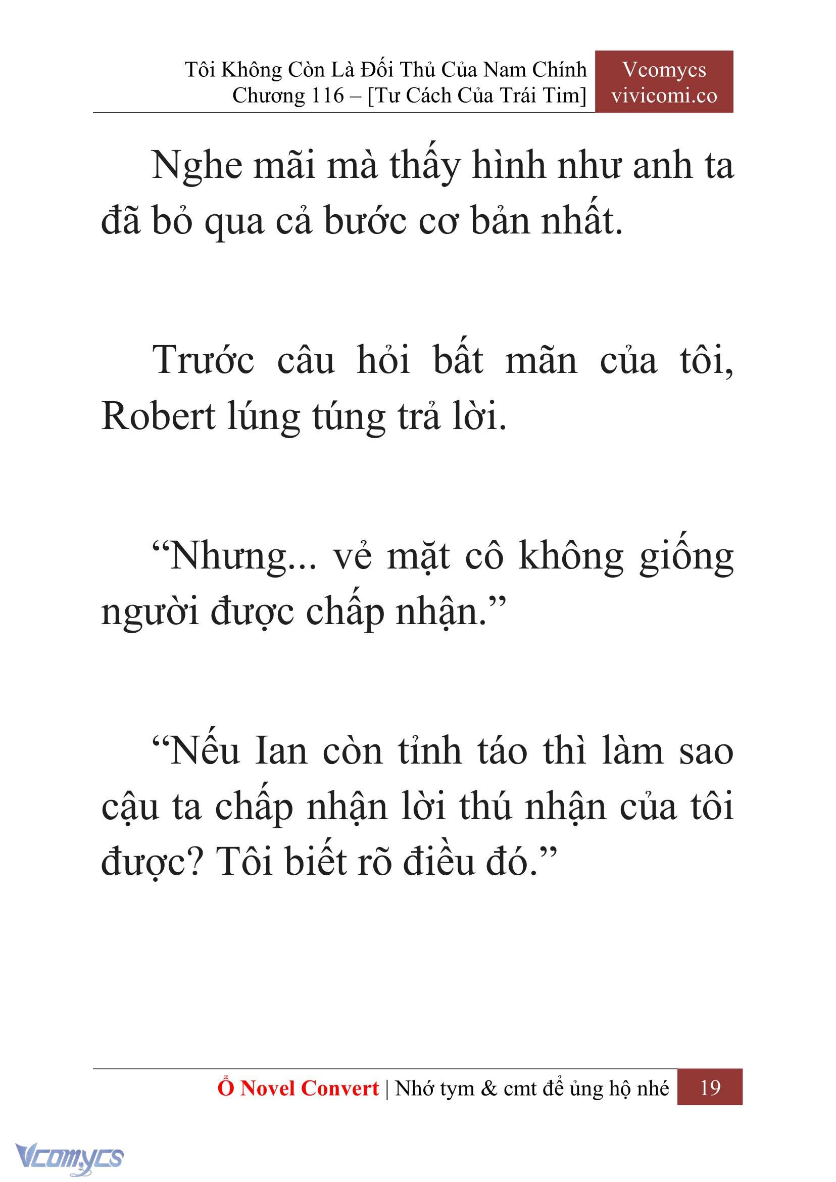 [Novel] Tôi Không Còn Là Đối Thủ Của Nam Chính Chap 116 - Trang 2