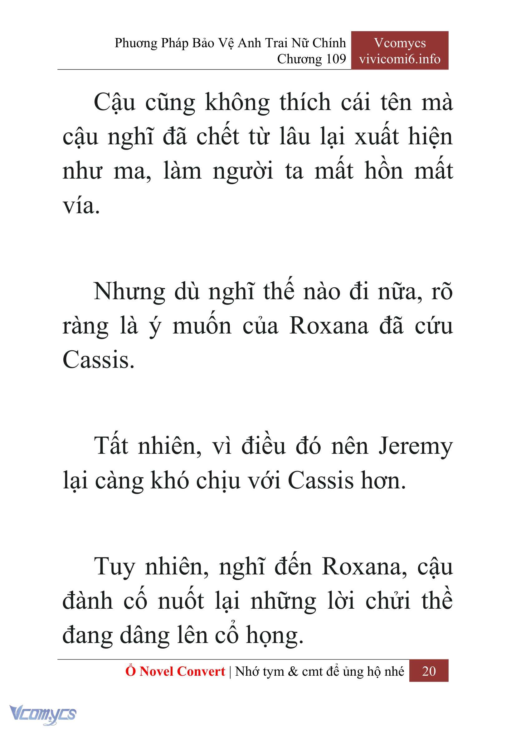 [Novel] Phương Pháp Bảo Vệ Anh Trai Nữ Chính Chap 109 - Trang 2