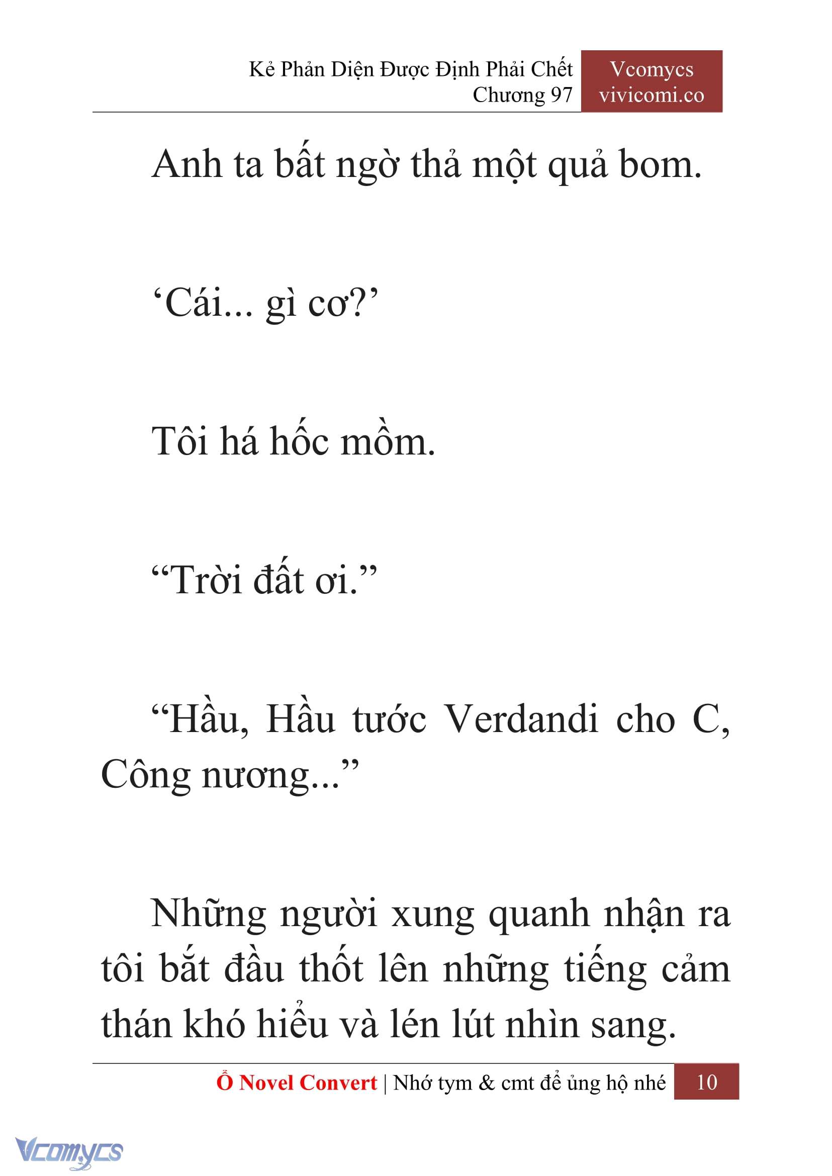 [Novel] Kẻ Phản Diện Được Định Phải Chết Chap 97 - Next Chap 98
