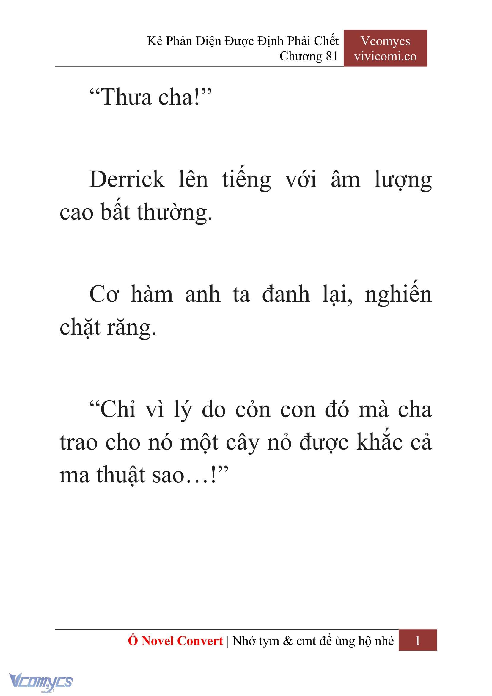 [Novel] Kẻ Phản Diện Được Định Phải Chết Chap 81 - Trang 2