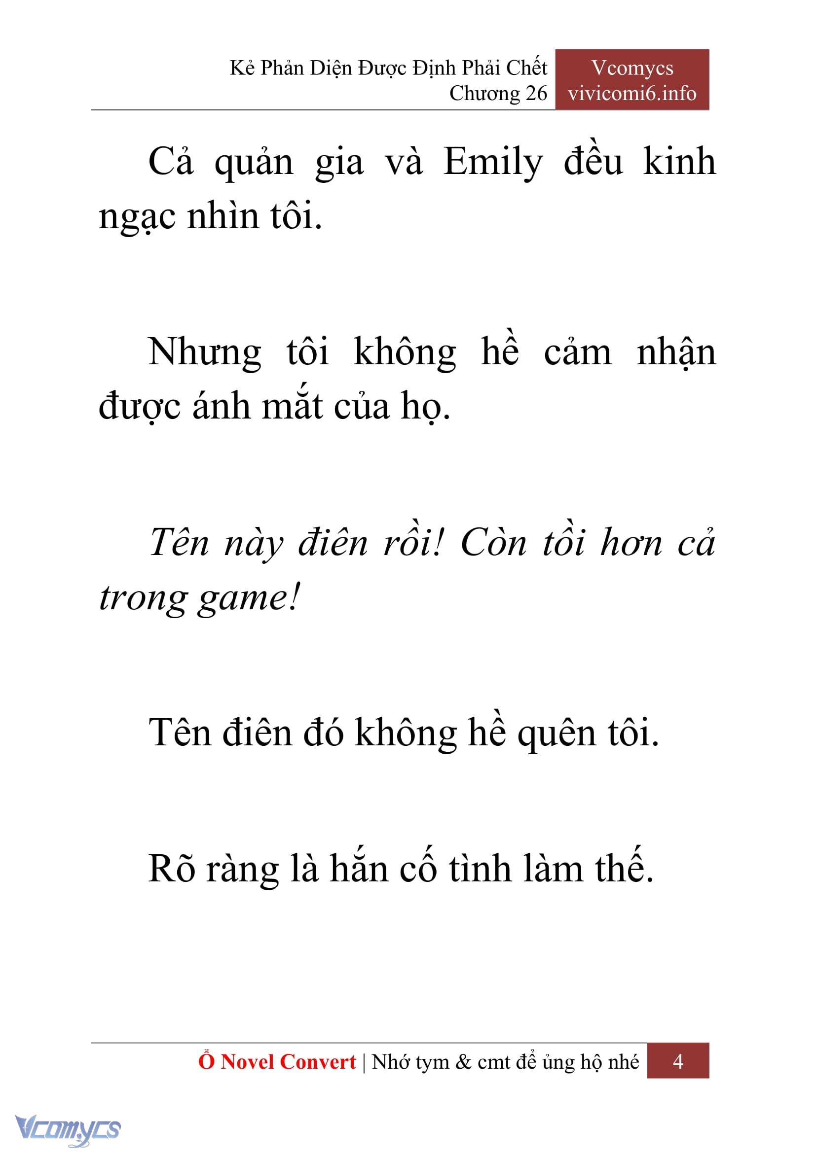 [Novel] Kẻ Phản Diện Được Định Phải Chết Chap 26 - Trang 2