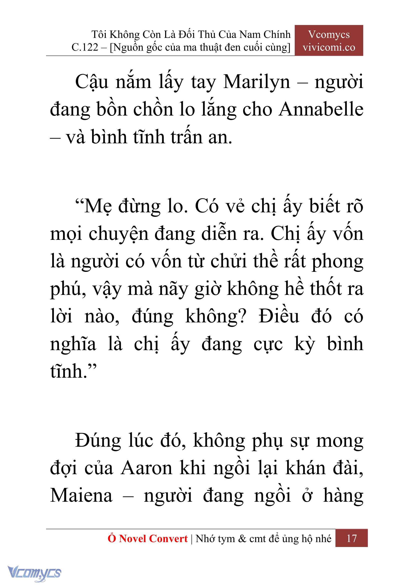 [Novel] Tôi Không Còn Là Đối Thủ Của Nam Chính Chap 122 - Trang 2