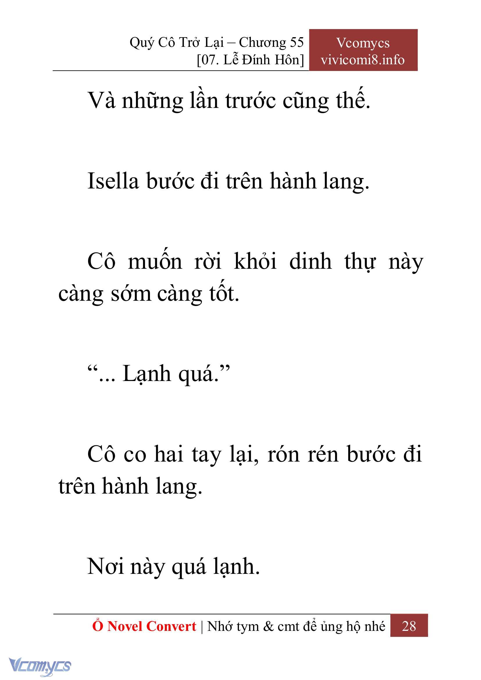 [Novel] Quý Cô Trở Lại Chap 55 - Trang 2