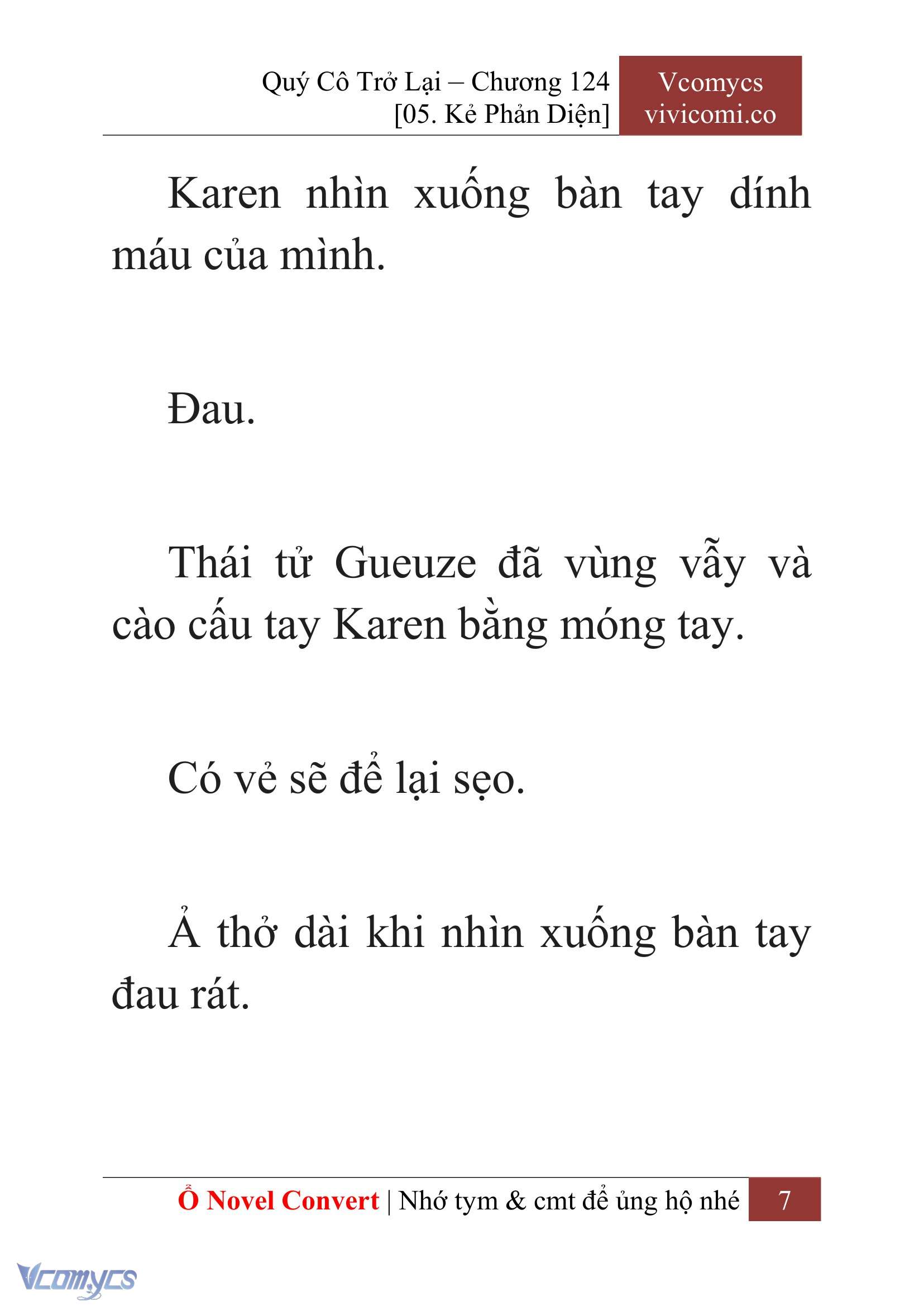 [Novel] Quý Cô Trở Lại Chap 124 - Trang 2