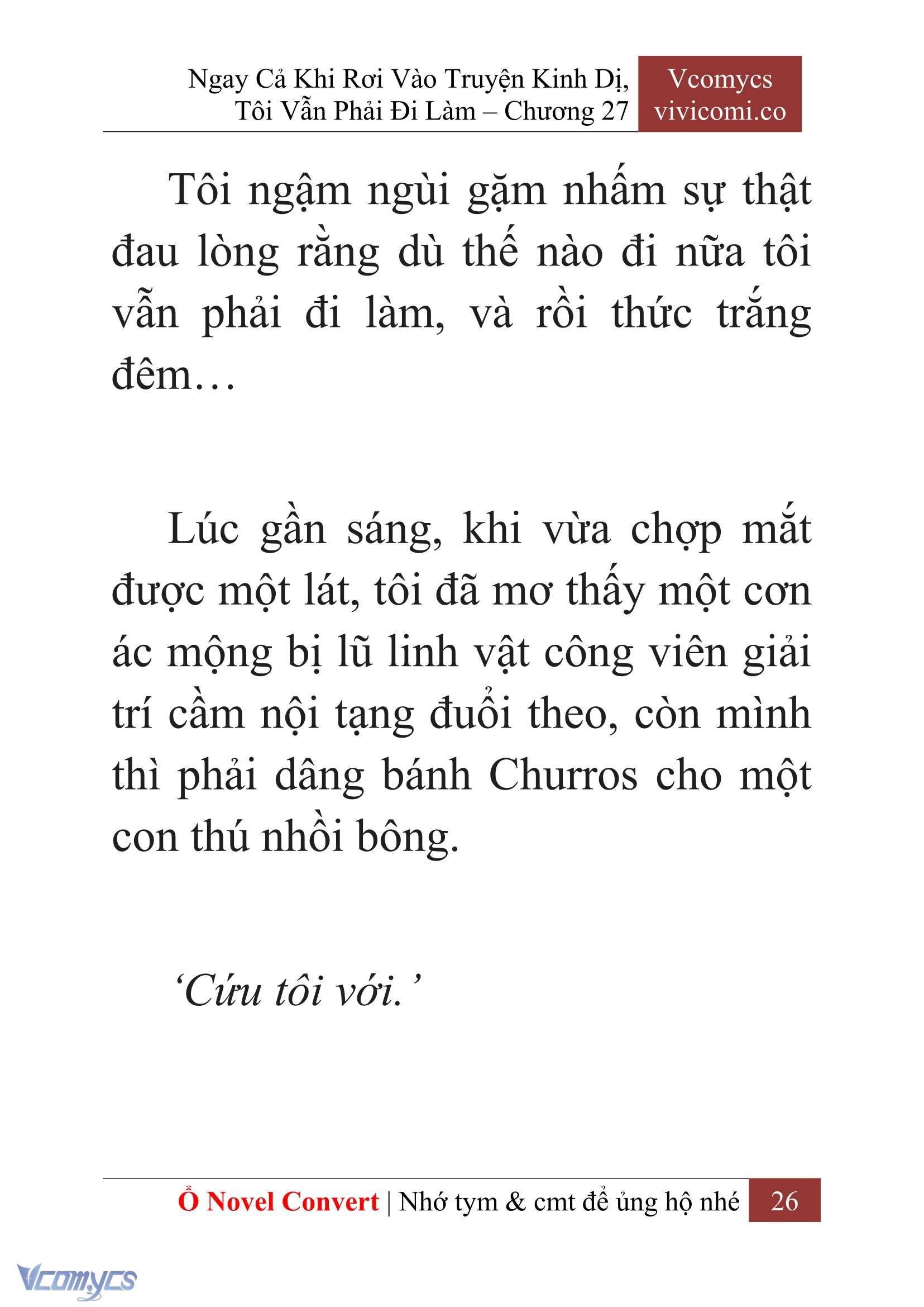 [Novel] Ngay Cả Khi Rơi Vào Truyện Kinh Dị, Tôi Vẫn Phải Đi Làm Chap 27 - Trang 2