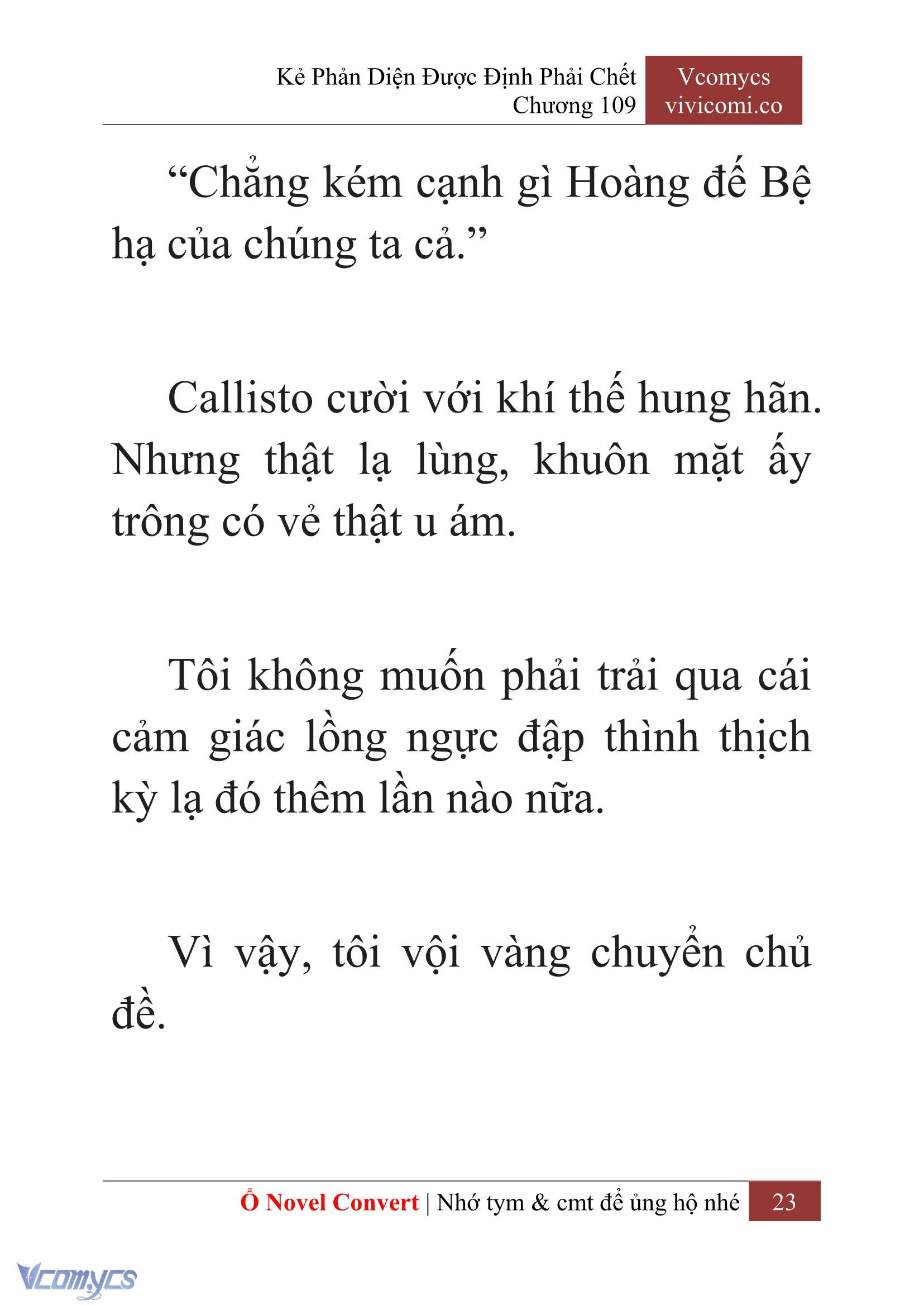 [Novel] Kẻ Phản Diện Được Định Phải Chết Chap 109 - Trang 2