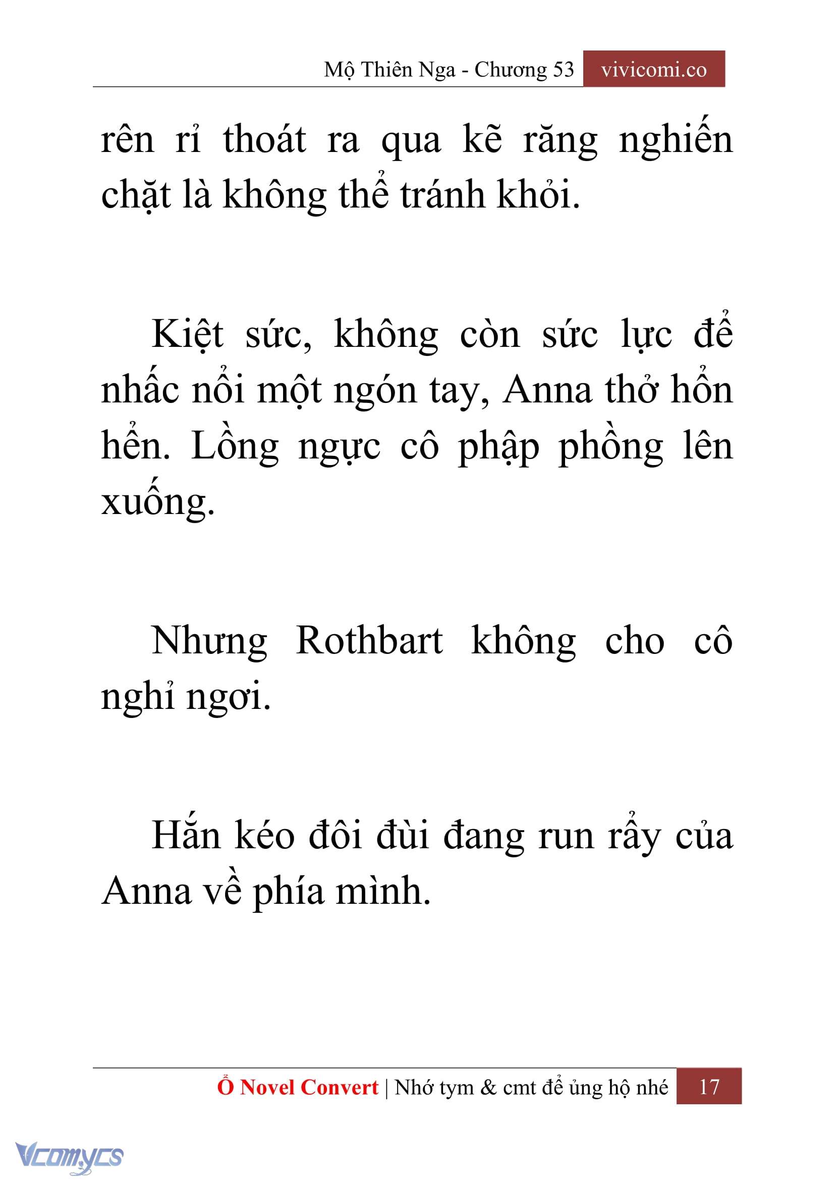 [Novel] Mộ Thiên Nga Chap 53 - Trang 2