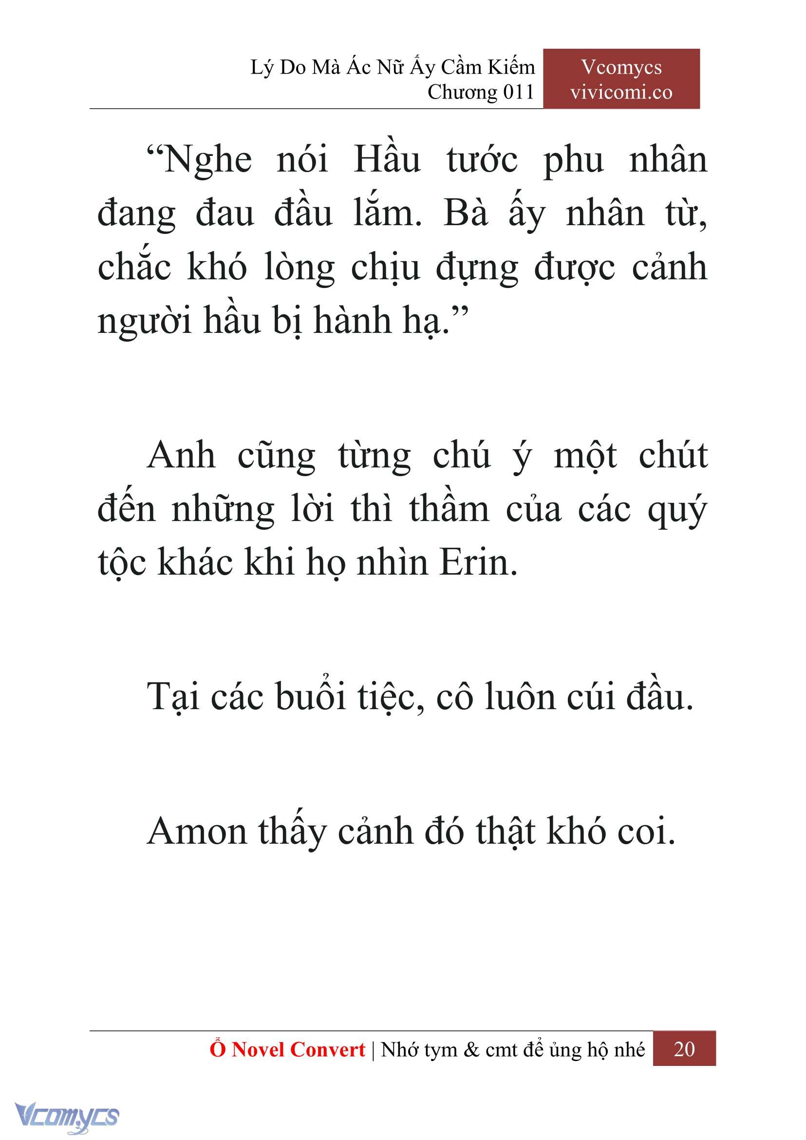 [Novel] Lý Do Mà Ác Nữ Ấy Cầm Kiếm Chap 11 - Next Chap 12
