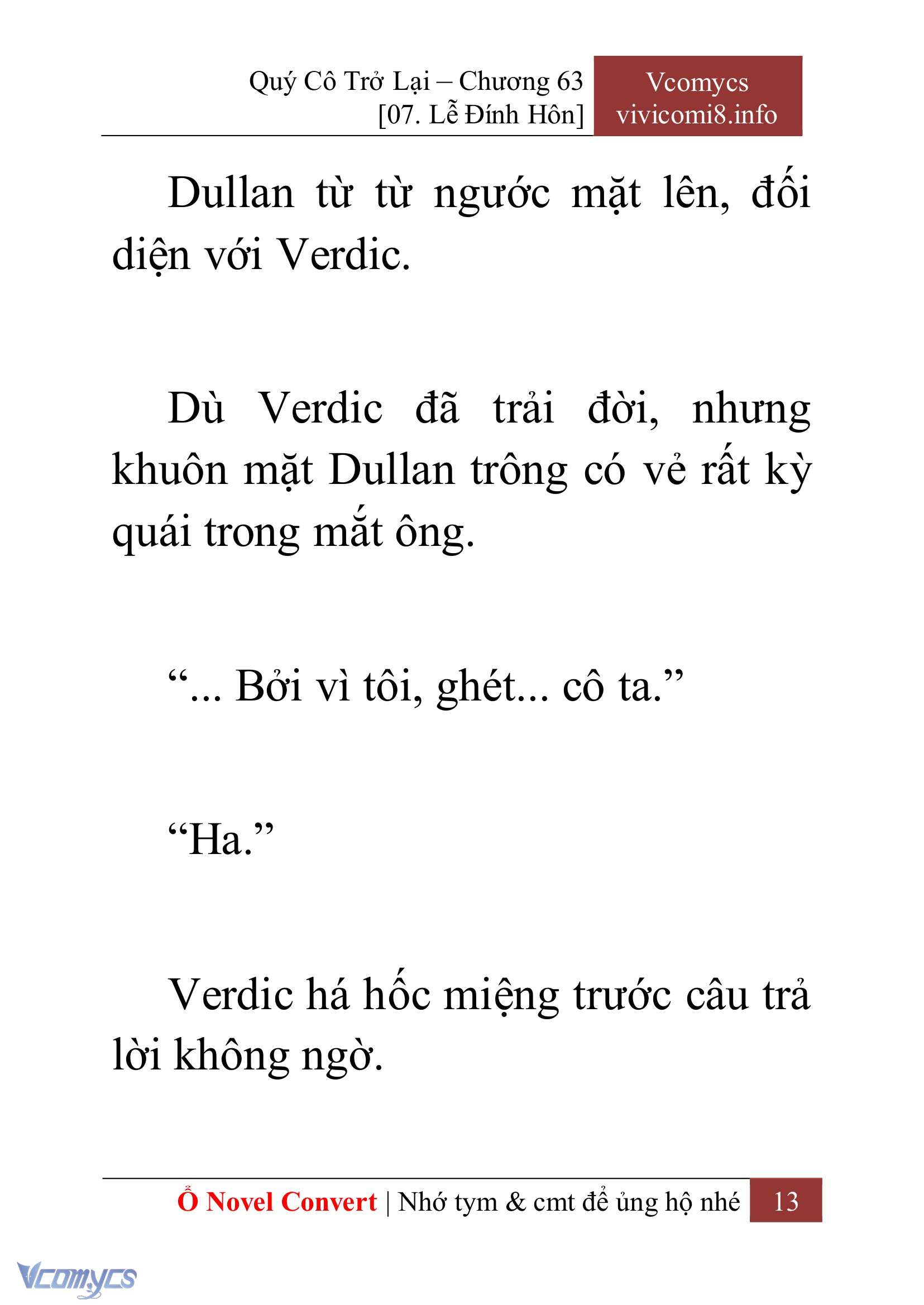 [Novel] Quý Cô Trở Lại Chap 63 - Trang 2