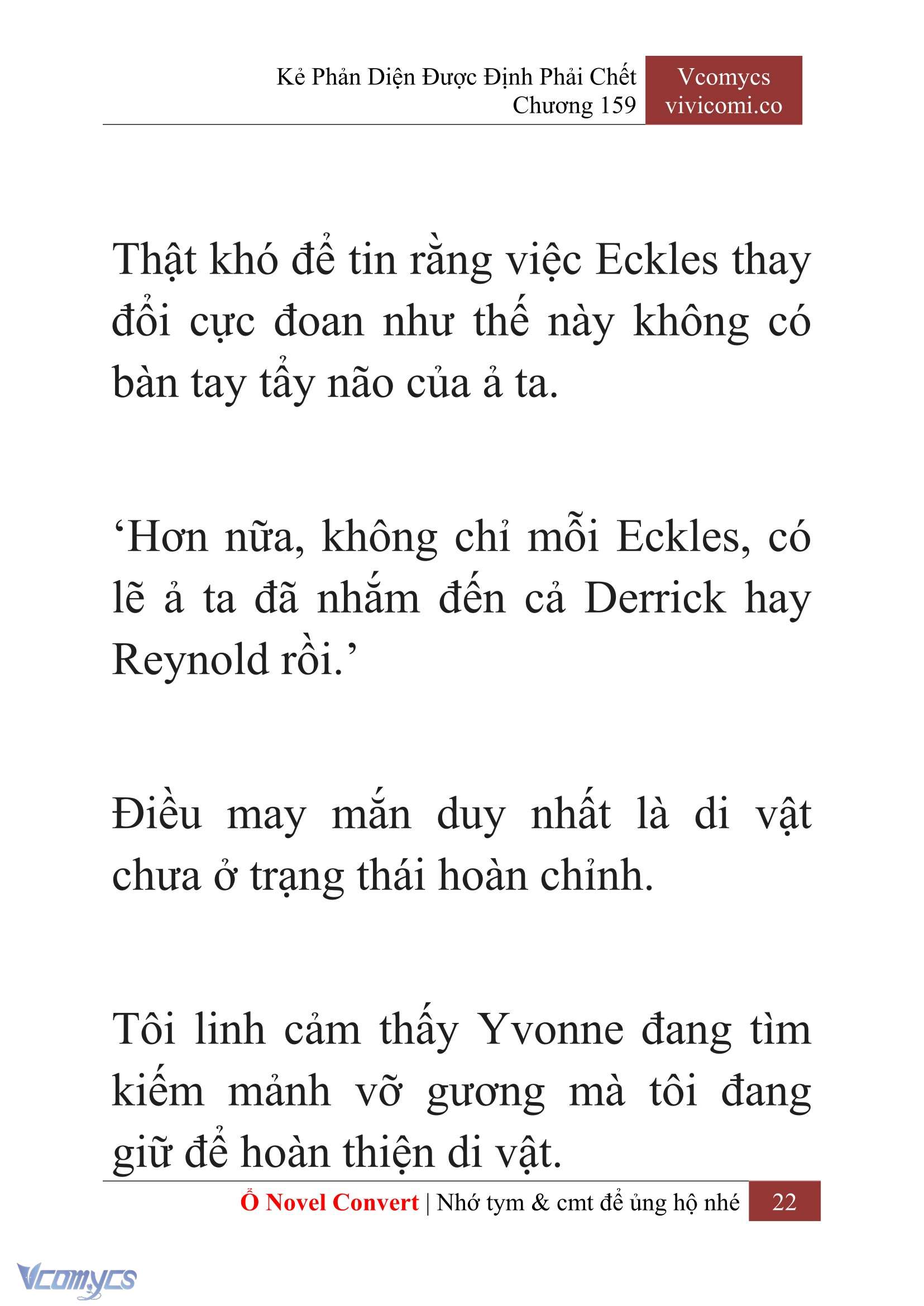 [Novel] Kẻ Phản Diện Được Định Phải Chết Chap 159 - Trang 2