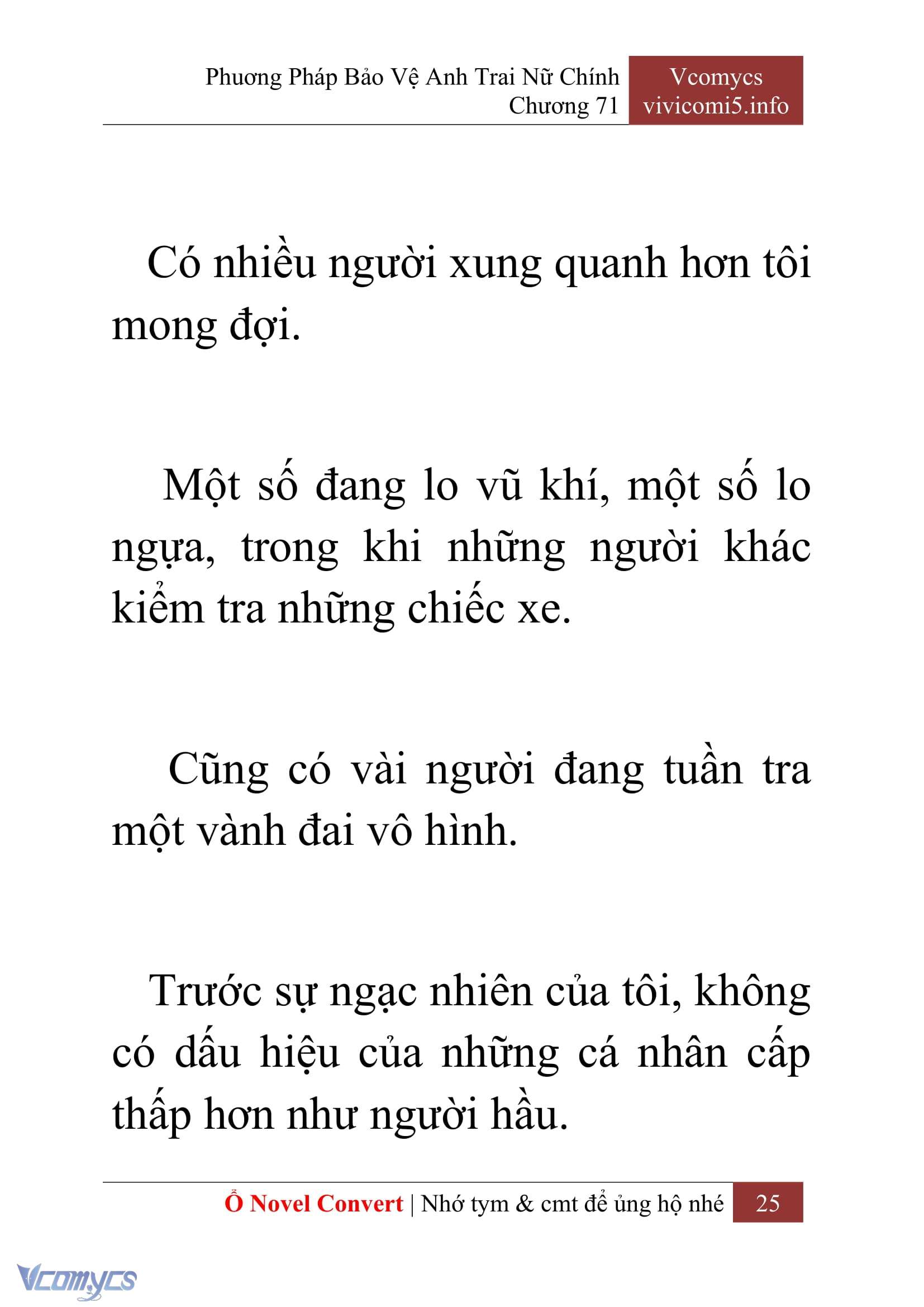 [Novel] Phương Pháp Bảo Vệ Anh Trai Nữ Chính Chap 71 - Trang 2