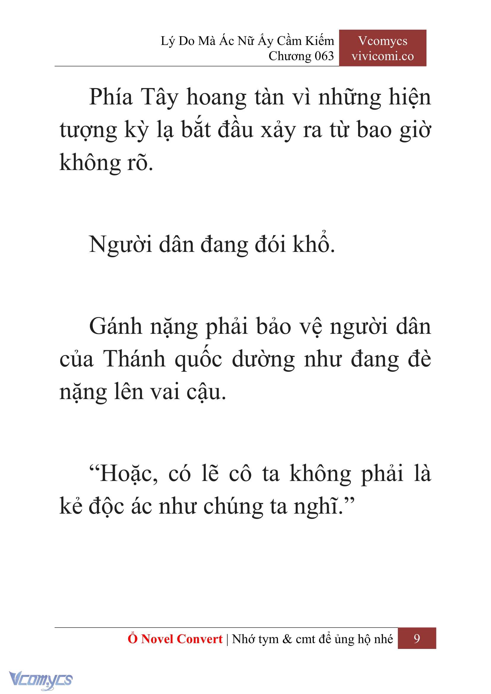 [Novel] Lý Do Mà Ác Nữ Ấy Cầm Kiếm Chap 63 - Next Chap 64