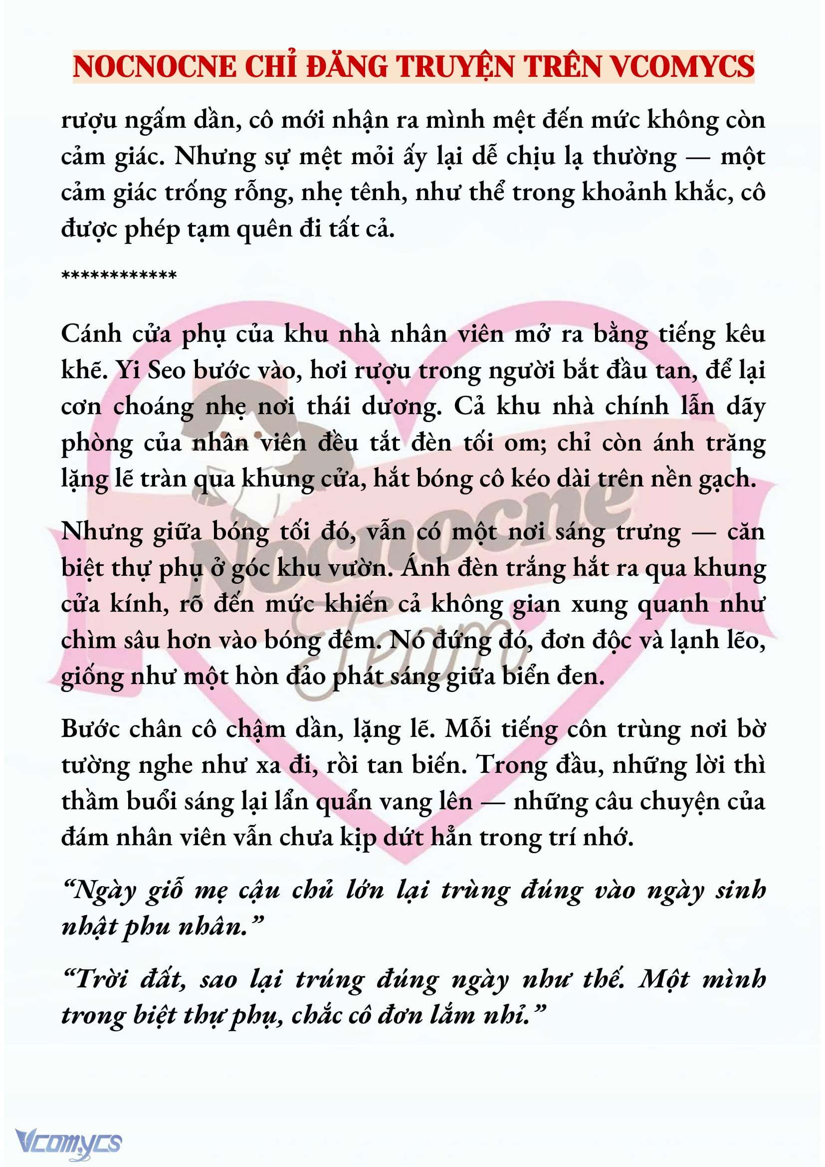 [NOVEL] NGỌN ĐÈN BIỆT VIỆN KHÔNG BAO GIỜ TẮT Chap 22 - Trang 2