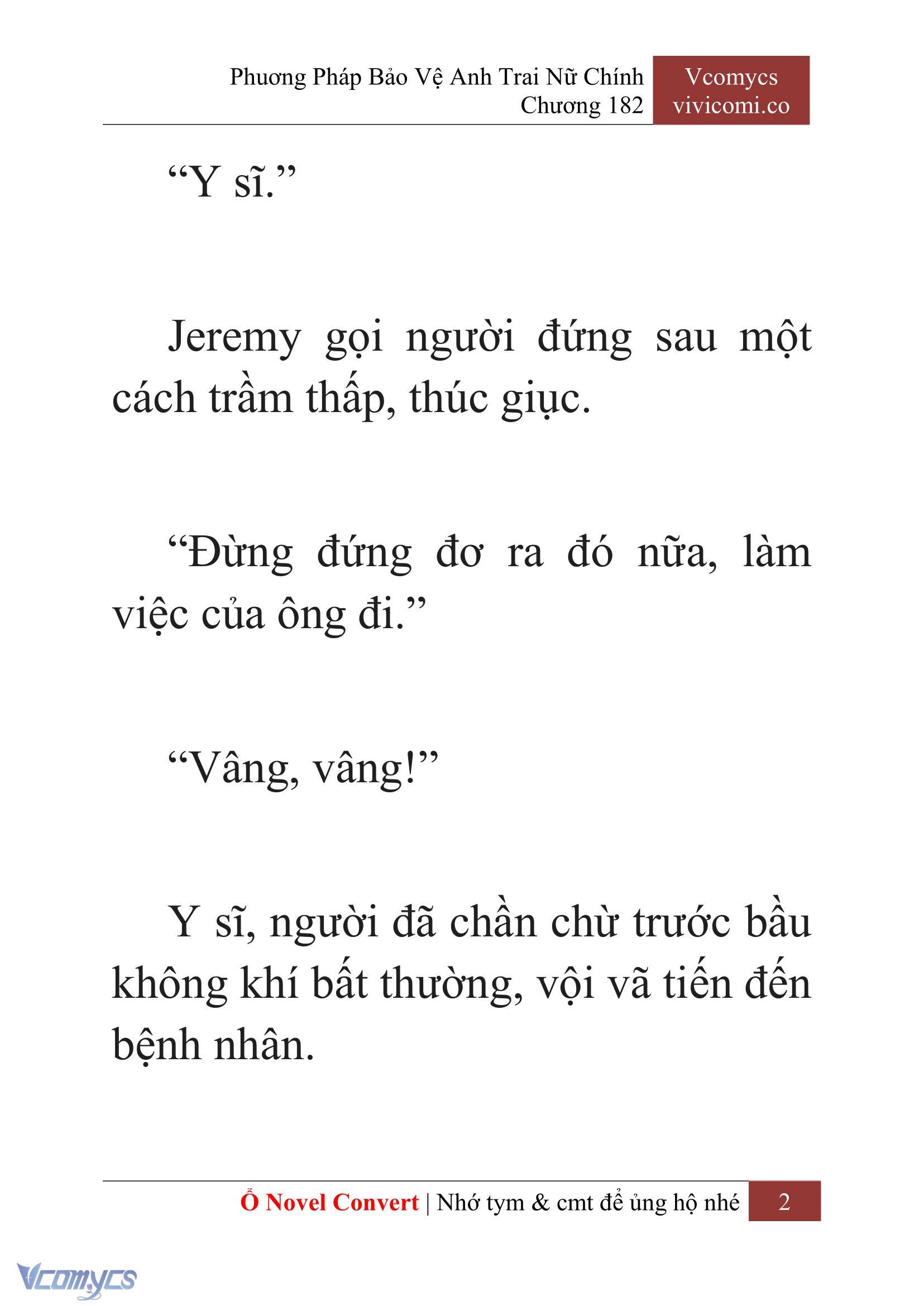 [Novel] Phương Pháp Bảo Vệ Anh Trai Nữ Chính Chap 182 - Trang 2